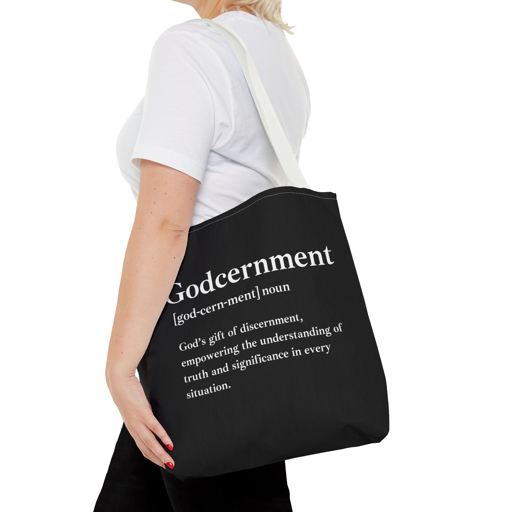Godcernment Tote Bag - Custom Printed Stylish and Functional Tote