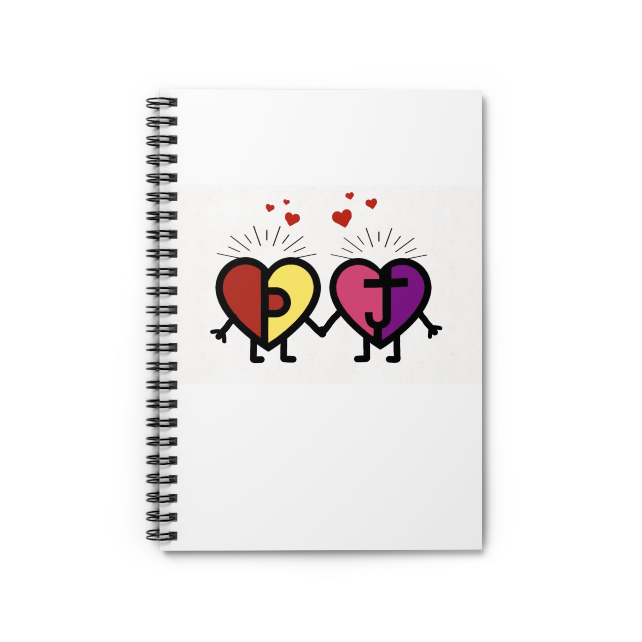 PJ & Joy Passionoy Mascots Spiral Notebook - 118 Page Ruled Line Notebook for Everyday Use