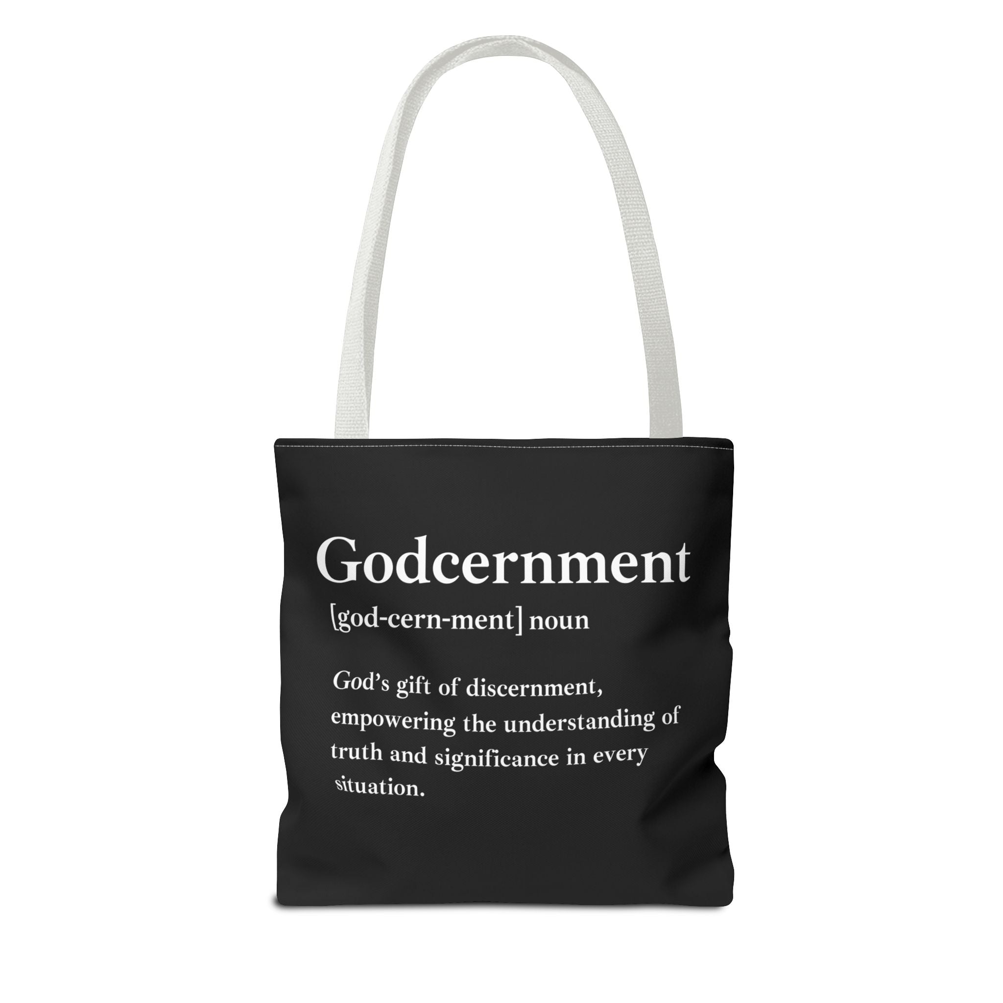 Godcernment Tote Bag - Custom Printed Stylish and Functional Tote