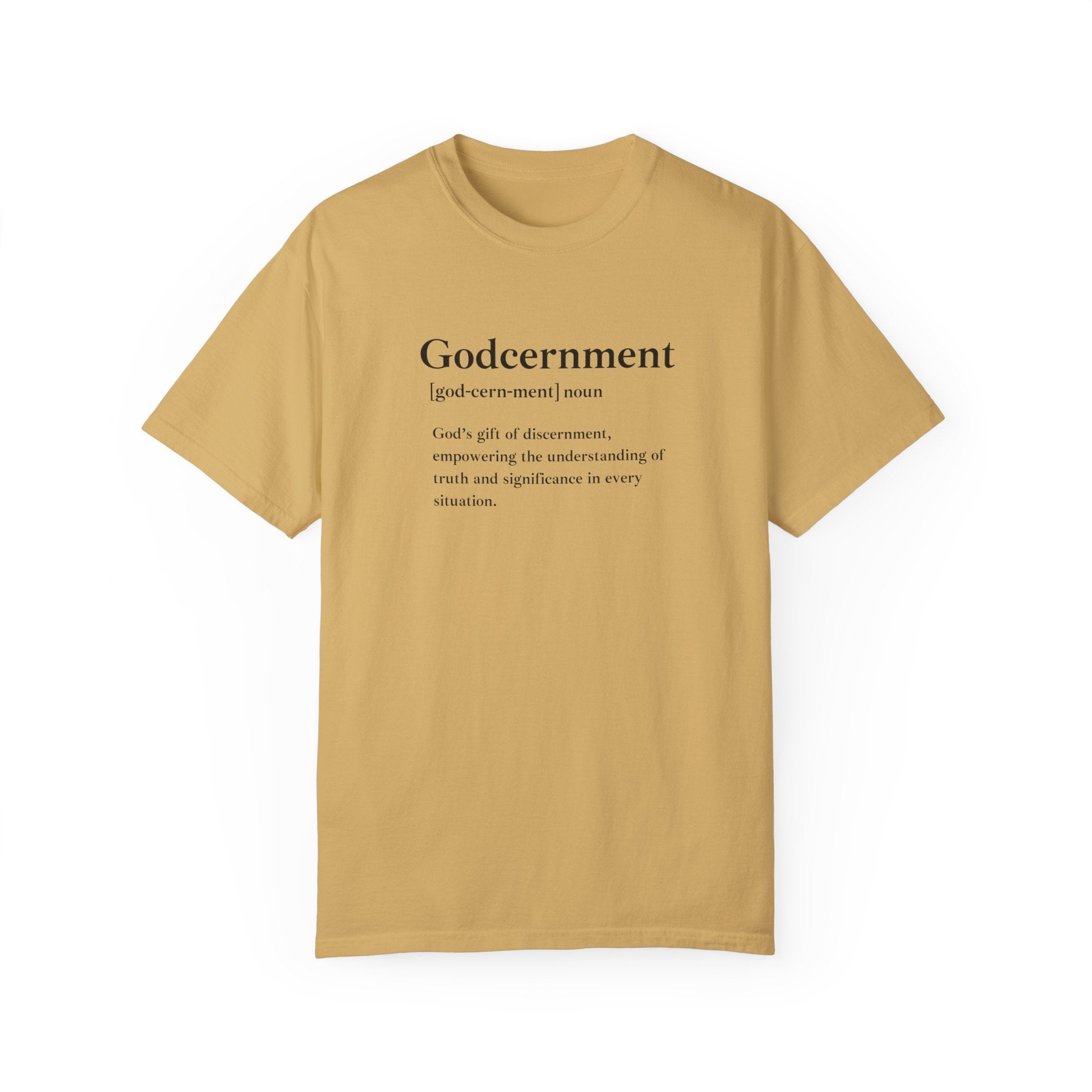 Godcernment T-Shirt – Comfort Colors 1717 Garment-Dyed Tee