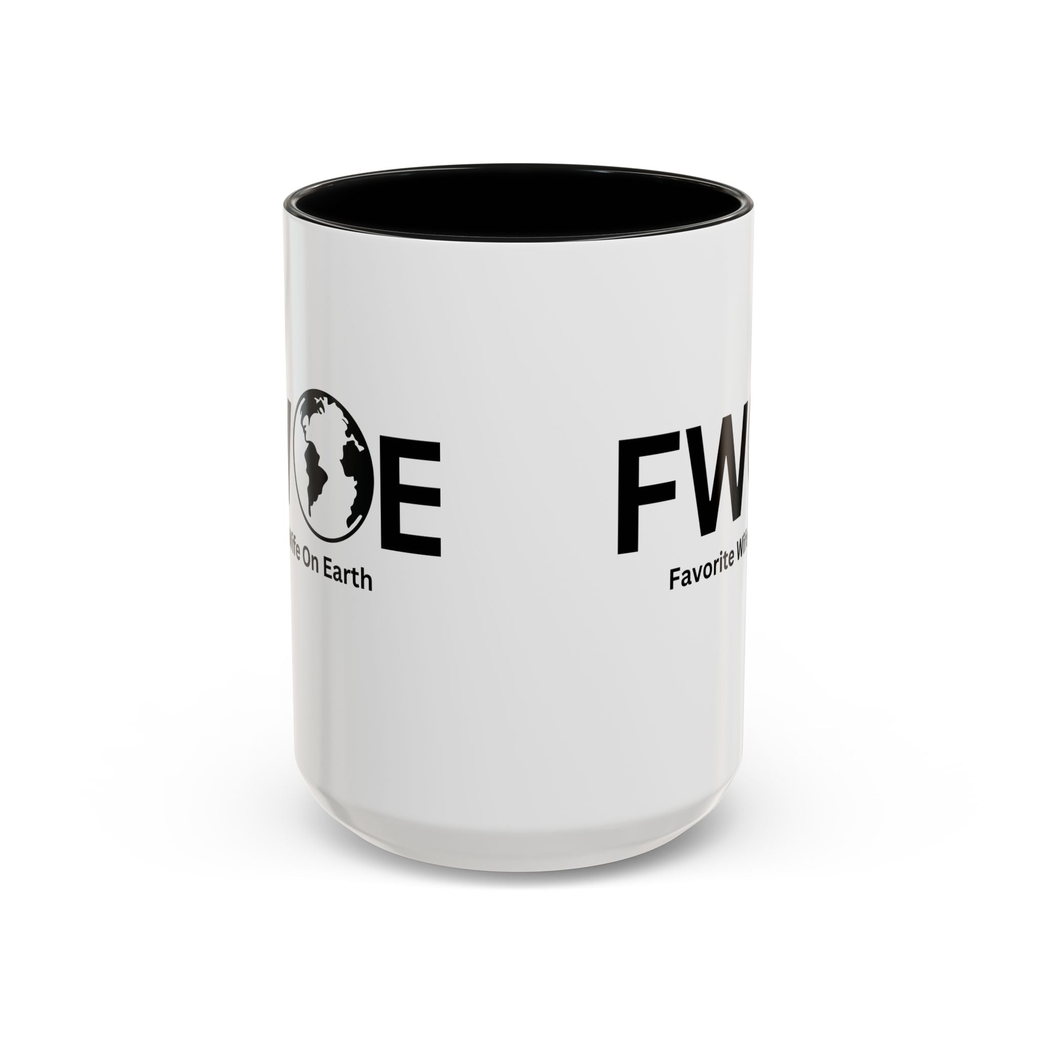 Favorite Wife On Earth (FWOE) Accent Coffee Mug (11oz, 15oz)