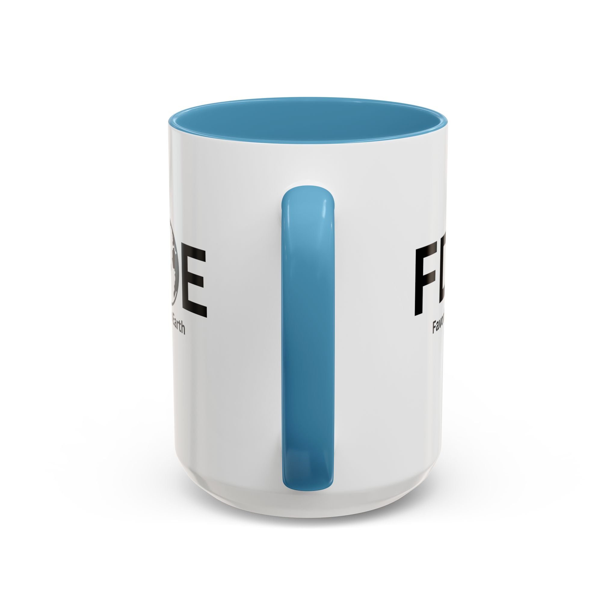 Favorite Dad On Earth (FDOE) Accent Coffee Mug (11oz, 15oz)