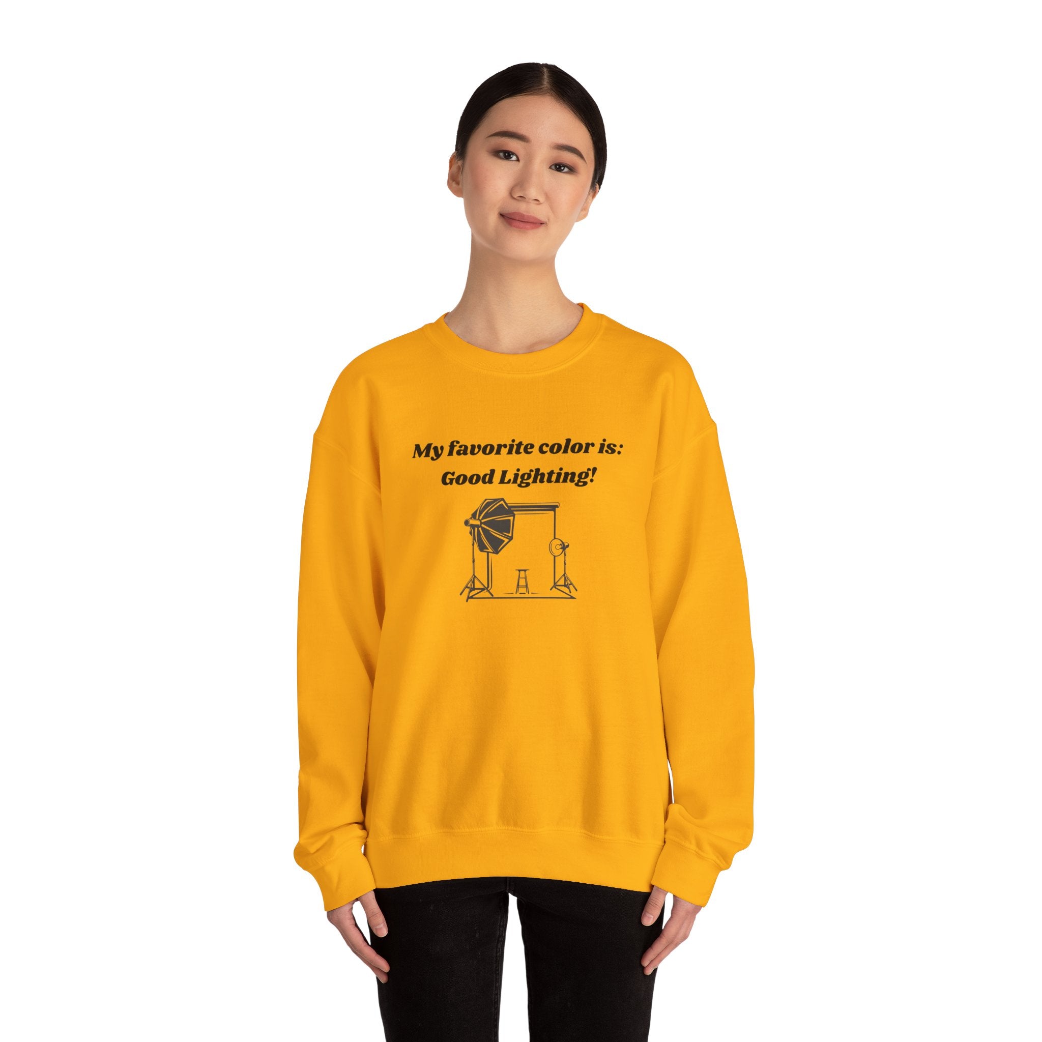 My Favorite Color is Good Lighting! Unisex Heavy Blend Crewneck Sweatshirt