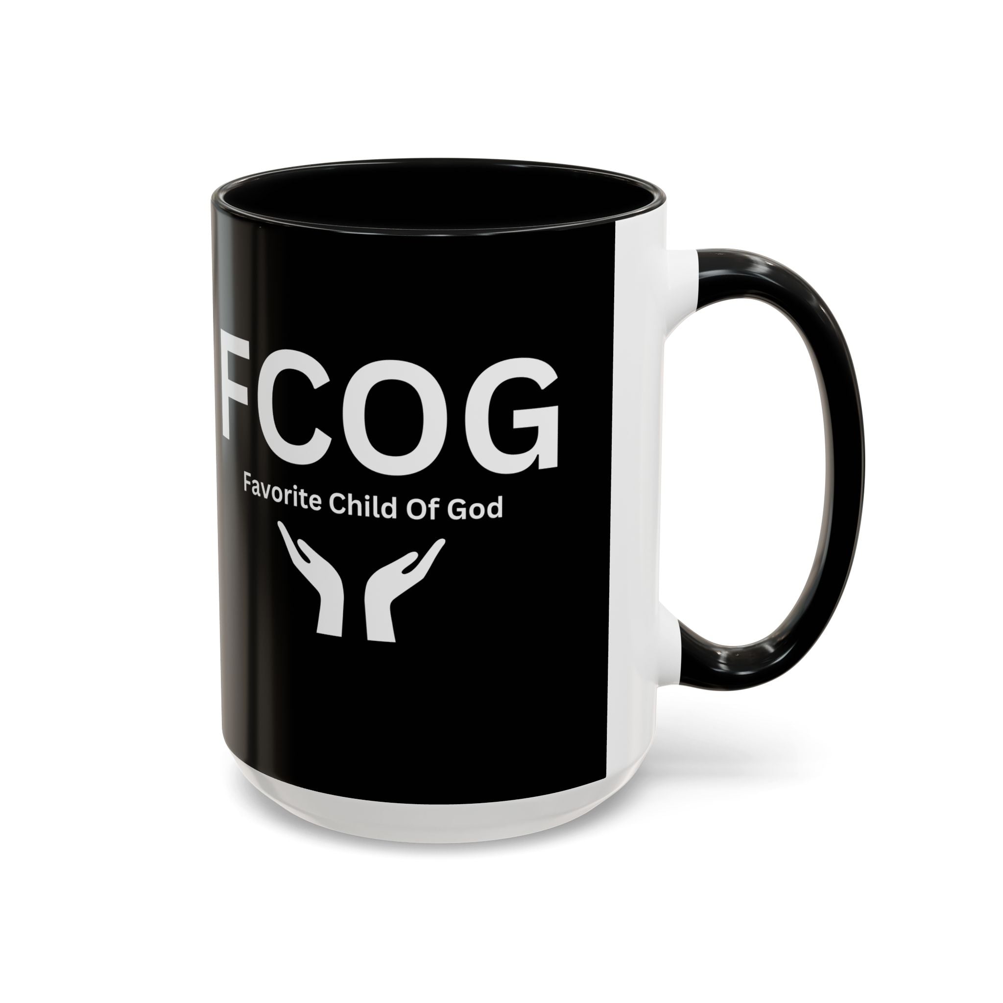 Favorite Child of God (FCOG) Accent Coffee Mug (11, 15oz)