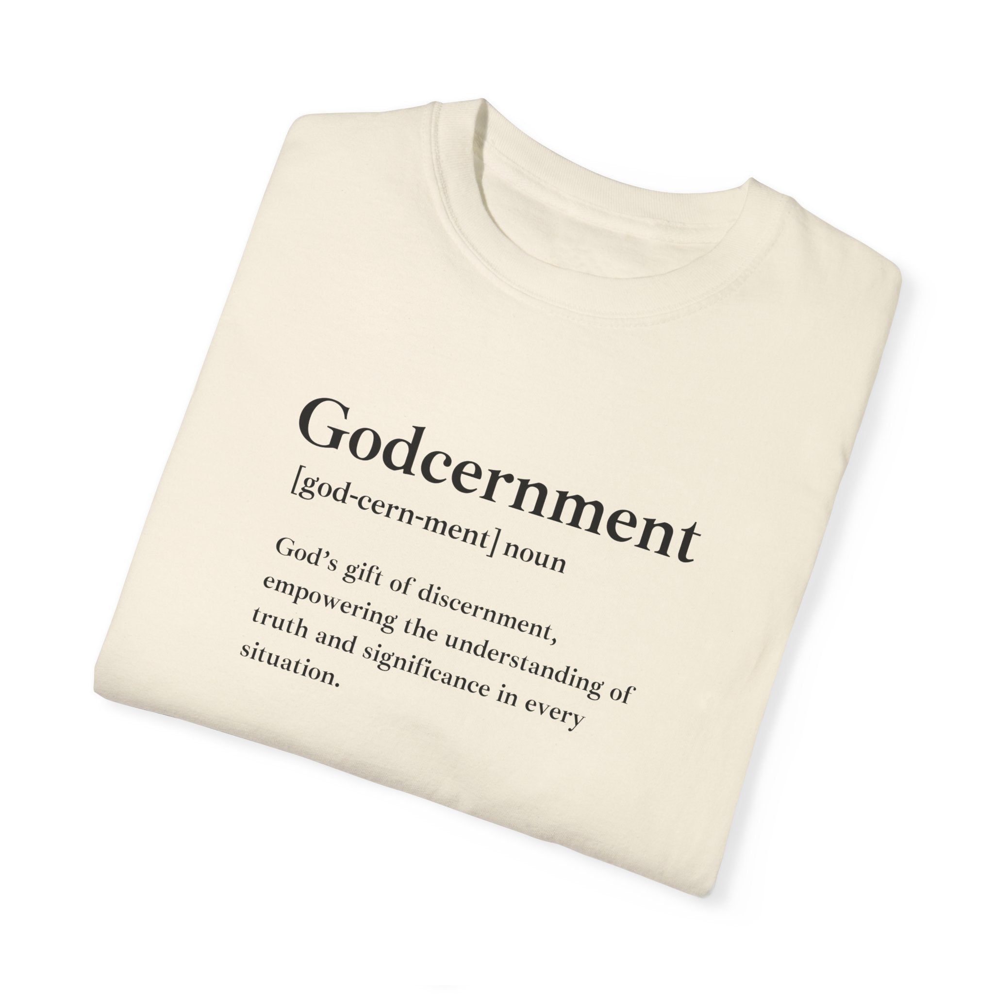 Godcernment T-Shirt – Comfort Colors 1717 Garment-Dyed Tee