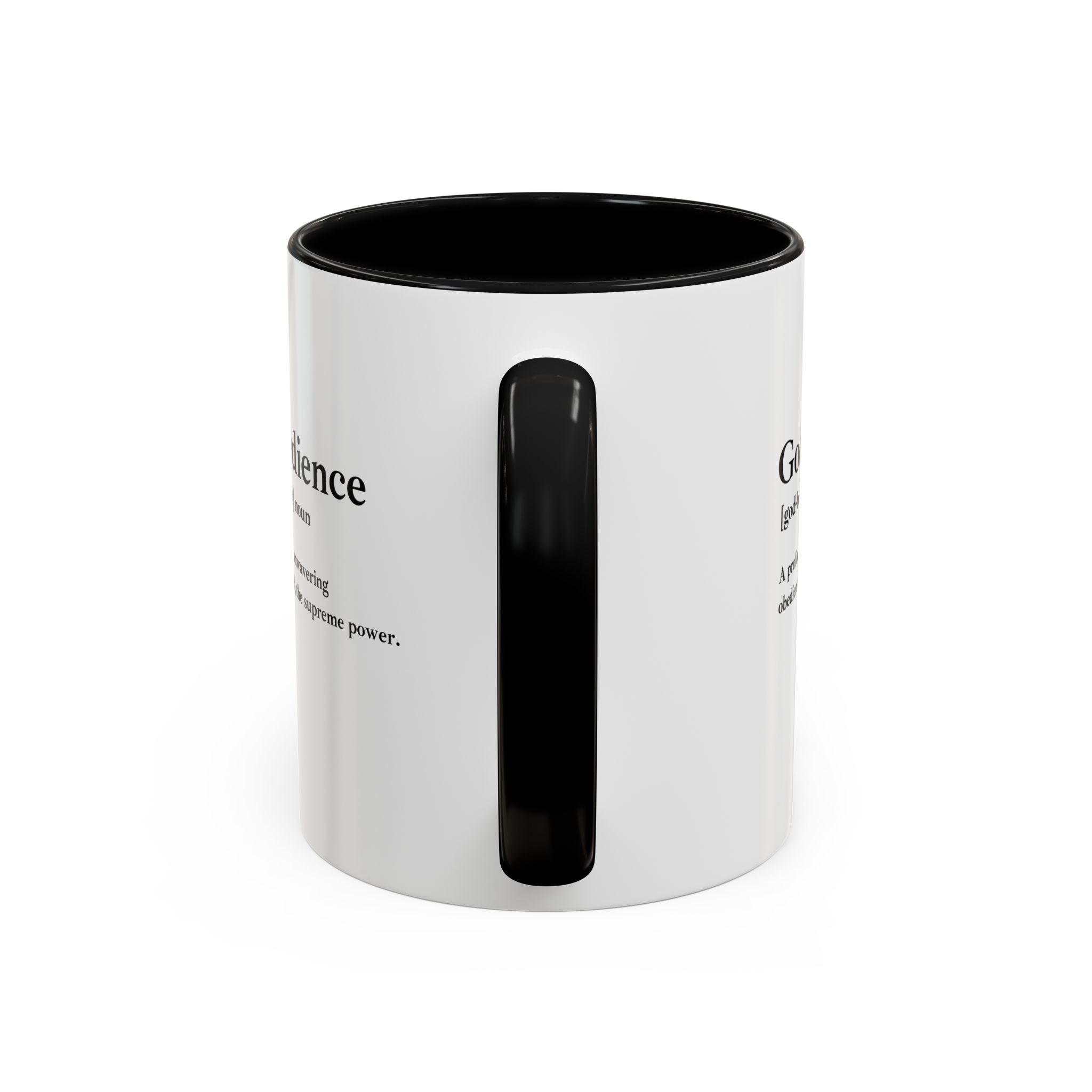 Godbedience Accent Coffee Mug (11, 15oz)