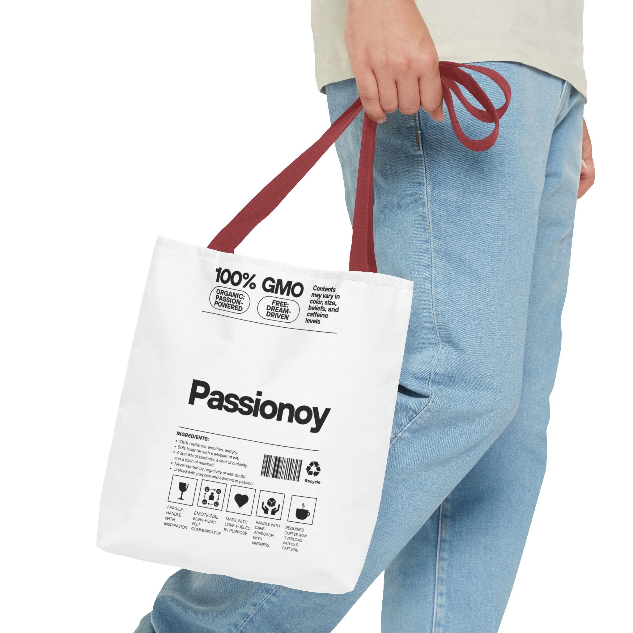 Passionoy Label Tote Bag - Custom Printed Stylish and Functional Tote