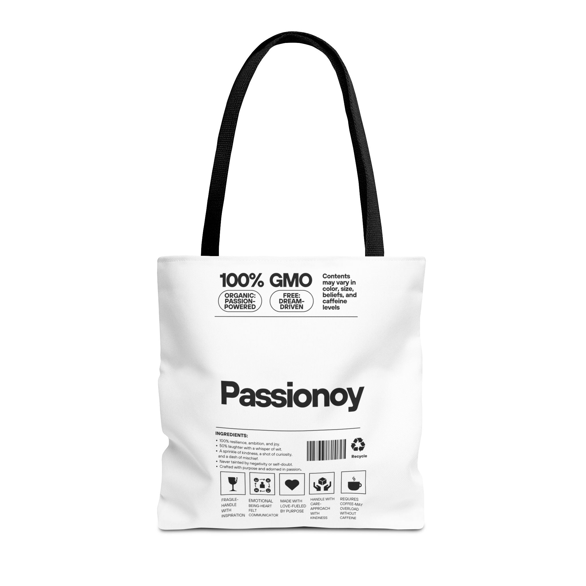 Passionoy Label Tote Bag - Custom Printed Stylish and Functional Tote