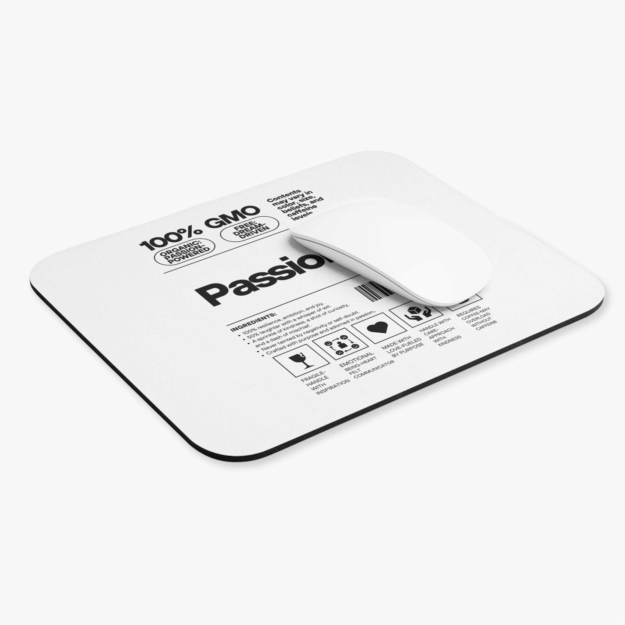 Passionoy Label Mouse Pad - Custom Personalized Gaming and Office Mouse Pad