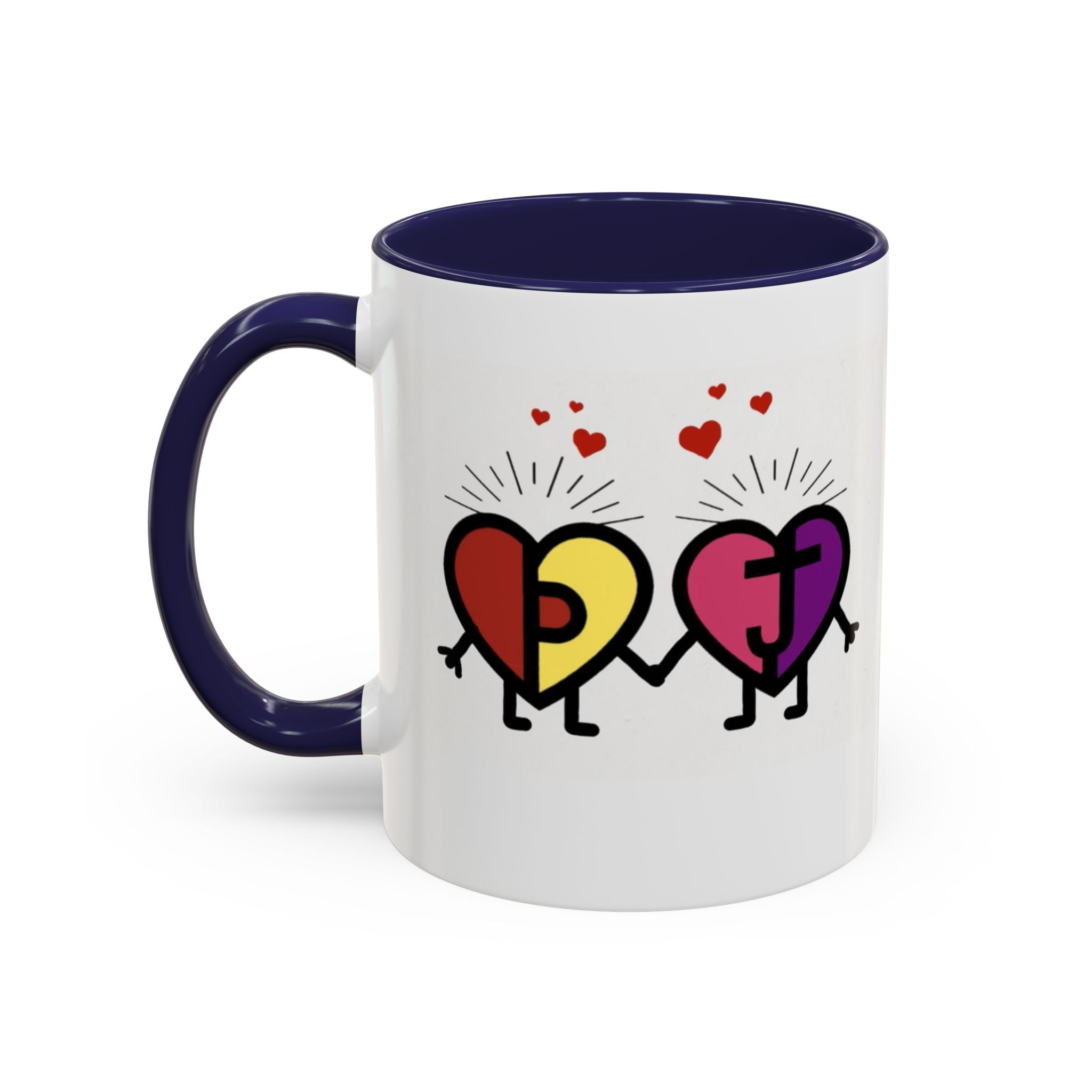 PJ & Joy Passionoy Mascots Accent Coffee Mug (11, 15oz)