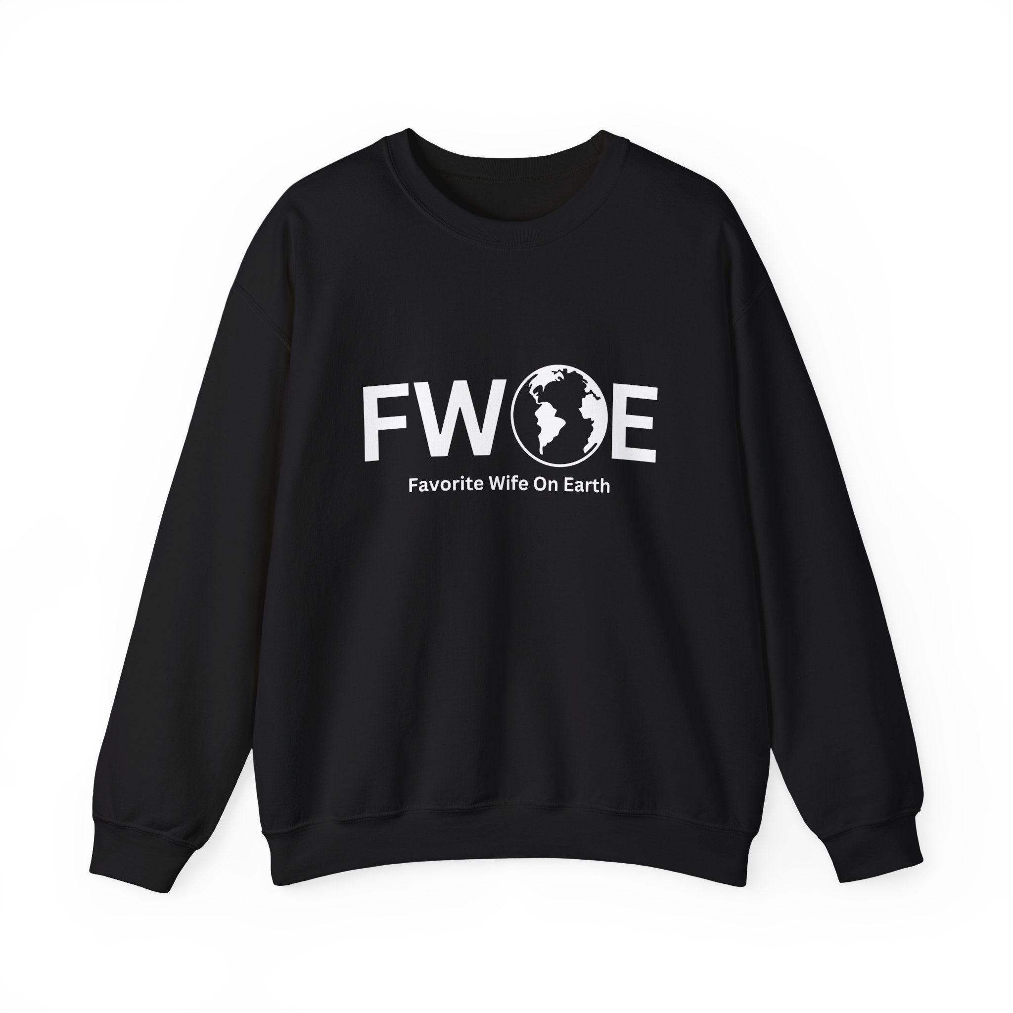 Favorite Wife On Earth (FWOE) Crewneck Sweatshirt - Cozy and Stylish Hoodie for Cold Days