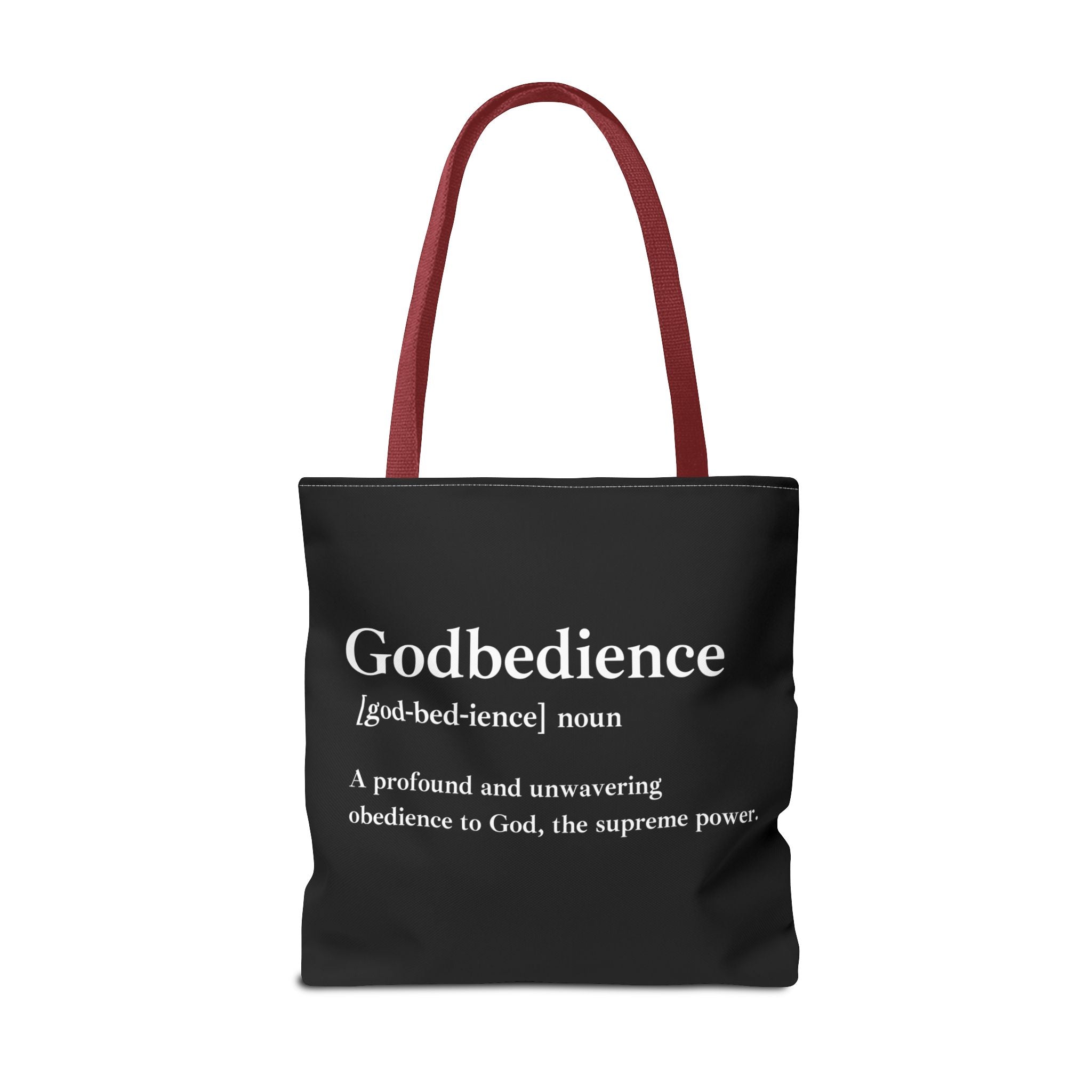 Godbedience Tote Bag - Custom Printed Stylish and Functional Tote