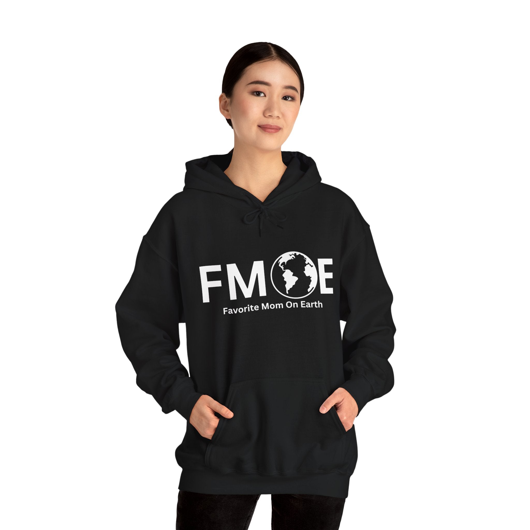 Favorite Mom On Earth Hoodie - (FMOE) Logo Hooded Sweatshirt for Women