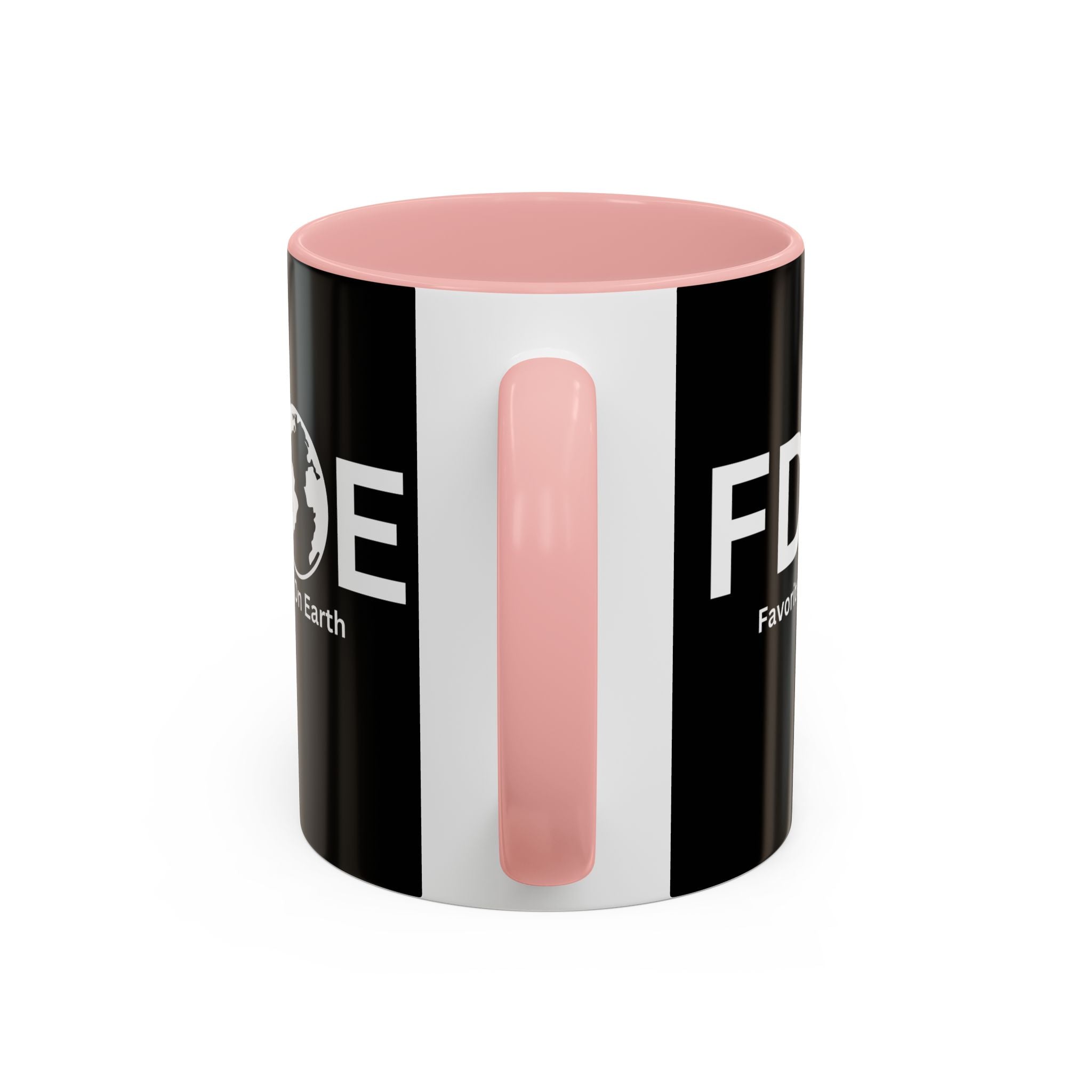 Favorite Dad On Earth (FDOE) Accent Coffee Mug (11oz, 15oz)