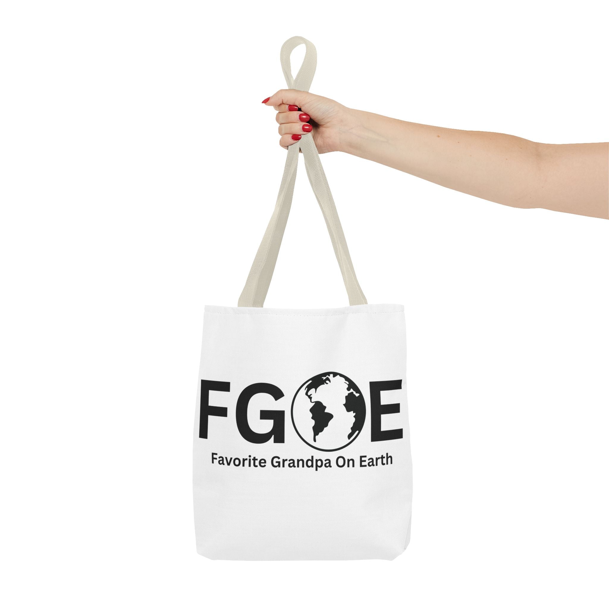 Favorite Grandpa On Earth (FGOE) Tote Bag - Custom Printed Stylish and Functional Tote