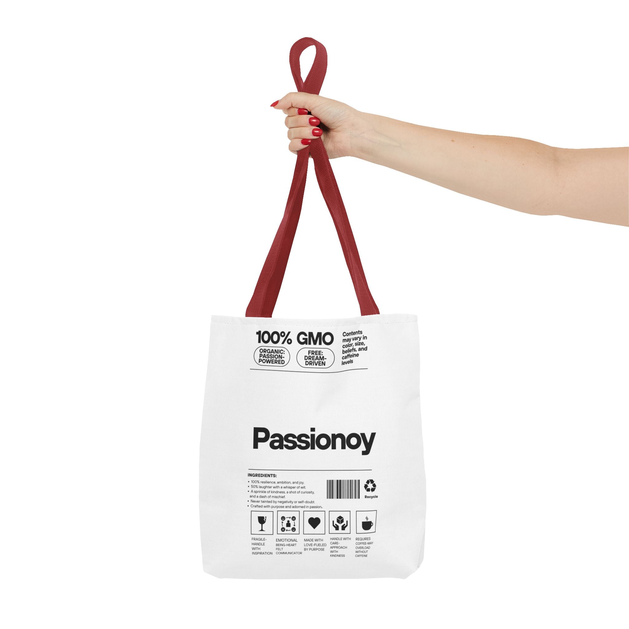 Passionoy Label Tote Bag - Custom Printed Stylish and Functional Tote