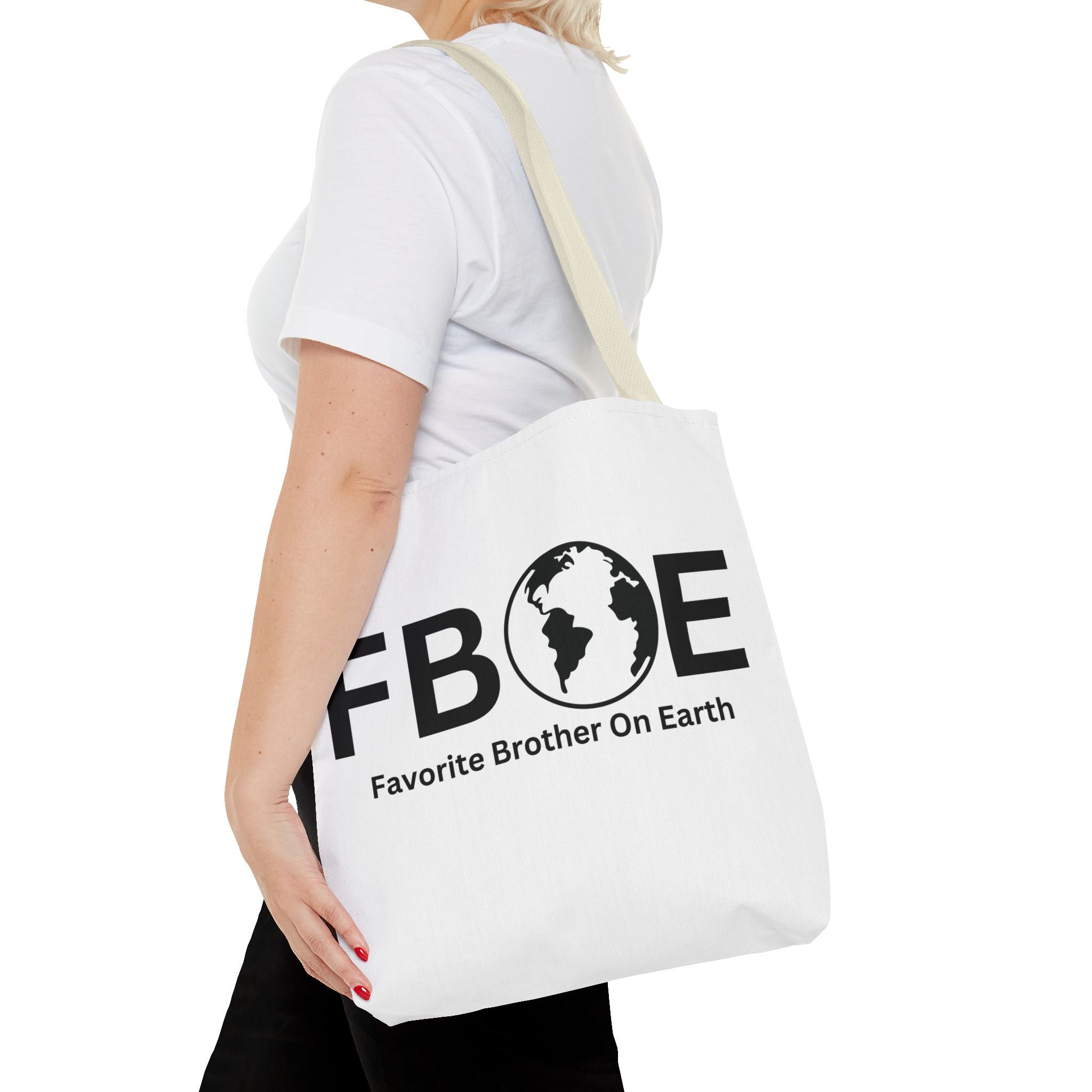 Favorite Brother On Earth (FBOE) Tote Bag - Custom Printed Stylish and Functional Tote