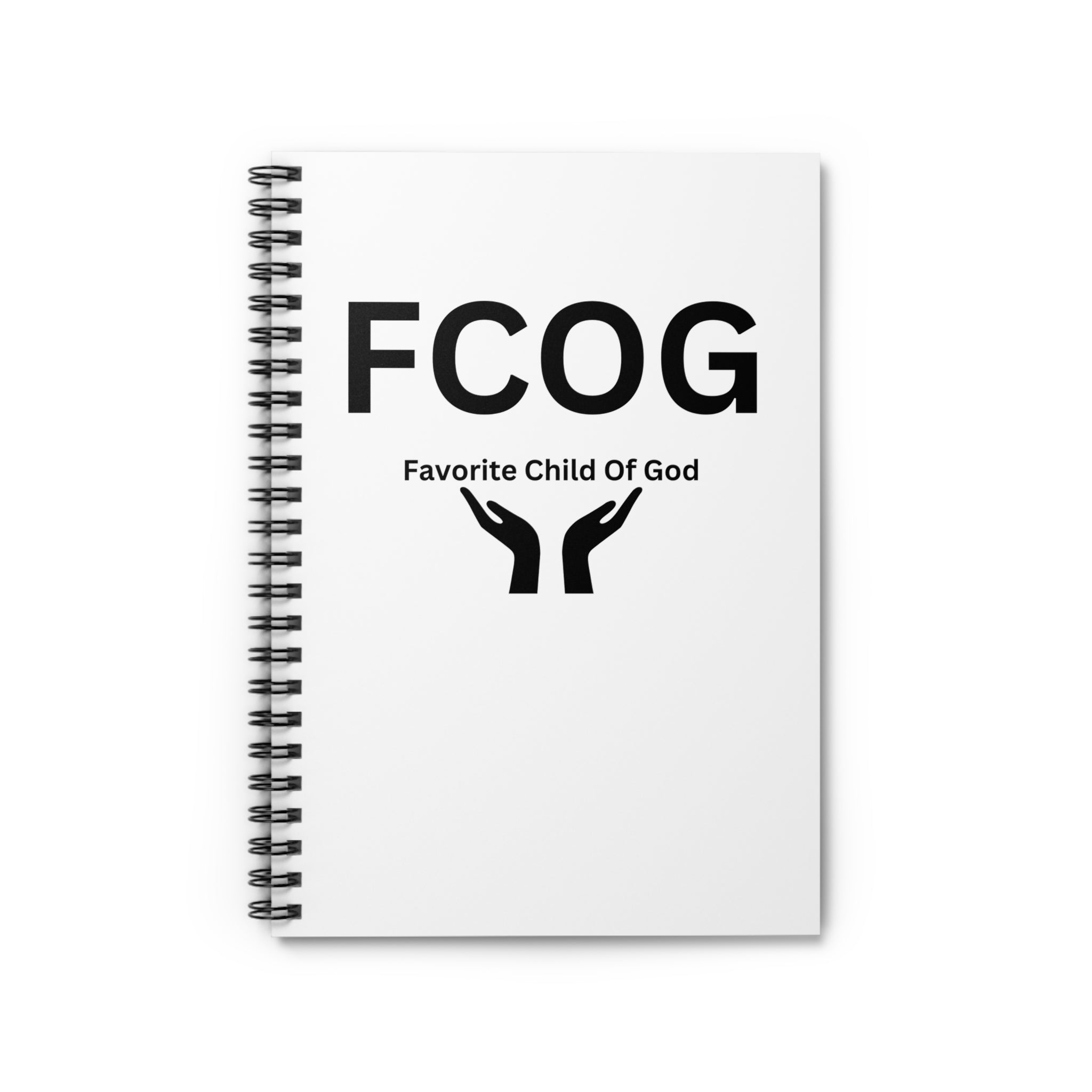 Favorite Child of God (FCOG) Spiral Notebook - 118 Page Ruled Line Notebook for Everyday Use
