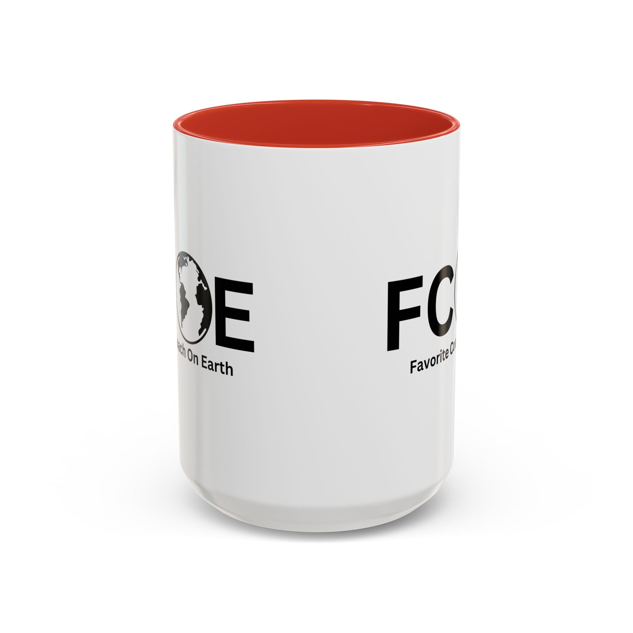 Favorite Coach On Earth (FCOE) Accent Coffee Mug (11oz, 15oz)