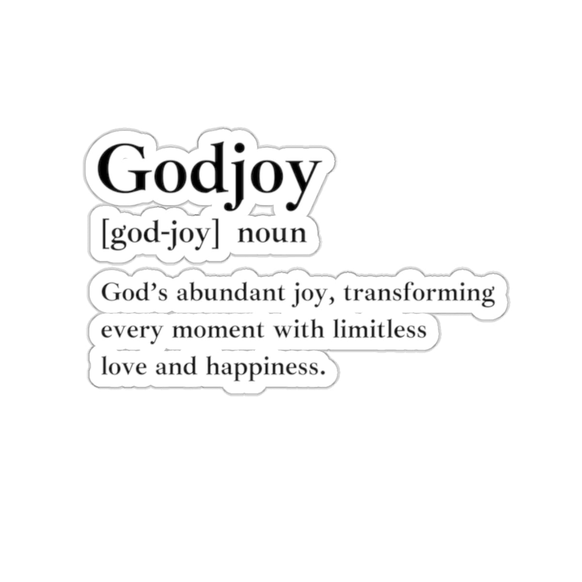 Godjoy Kiss-Cut Stickers - Custom Vinyl Stickers for Creative Decor