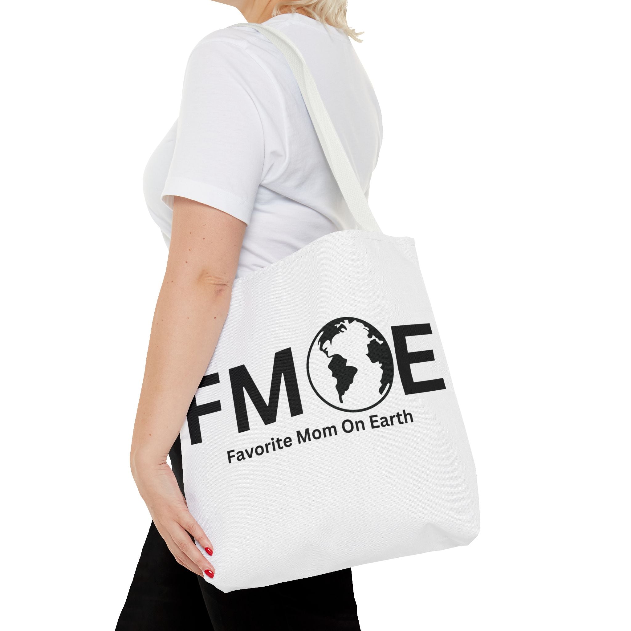 Favorite Mom On Earth (FMOE) Tote Bag- Custom Printed Stylish and Functional Tote