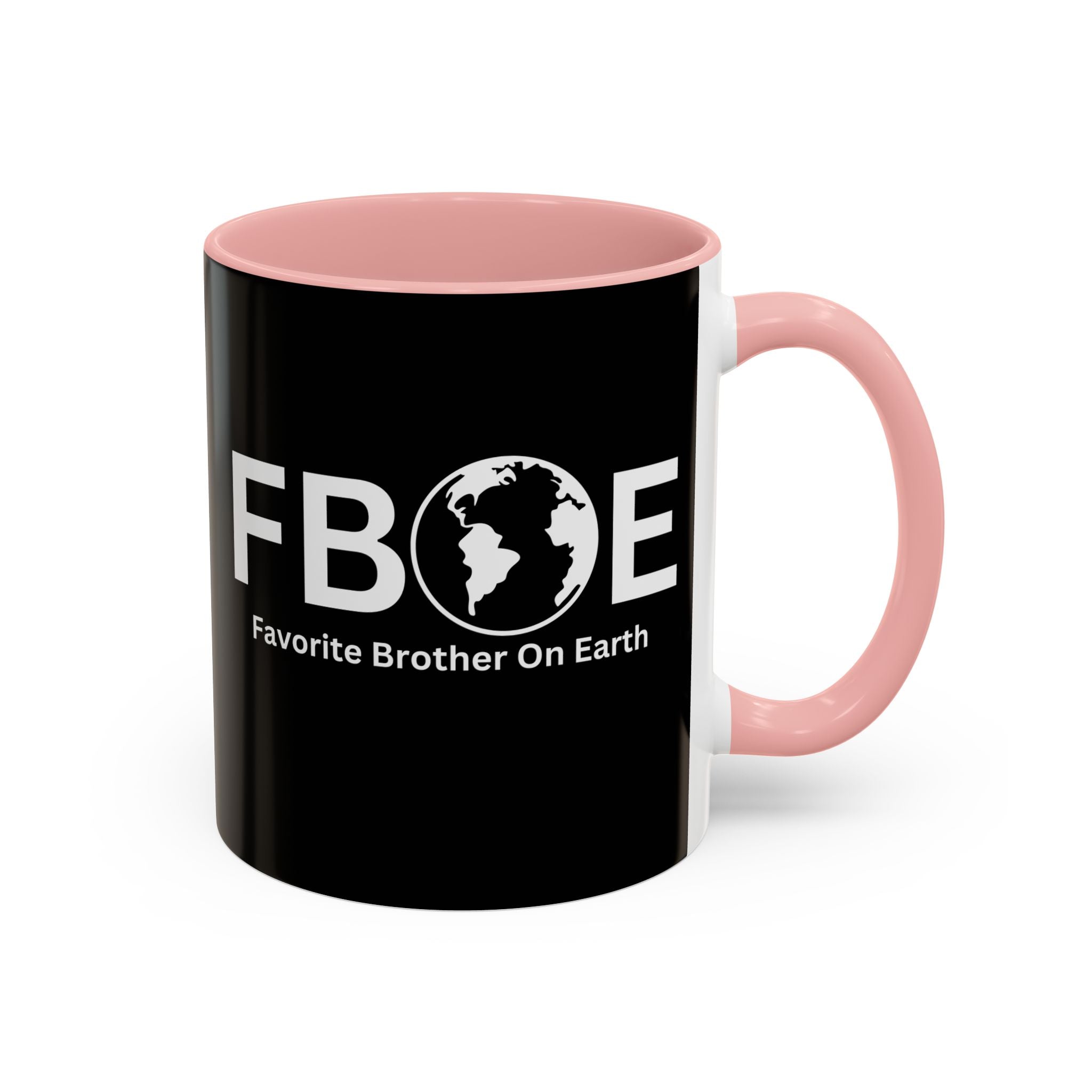 Favorite Brother On Earth (FBOE) Accent Coffee Mug (11oz, 15oz)