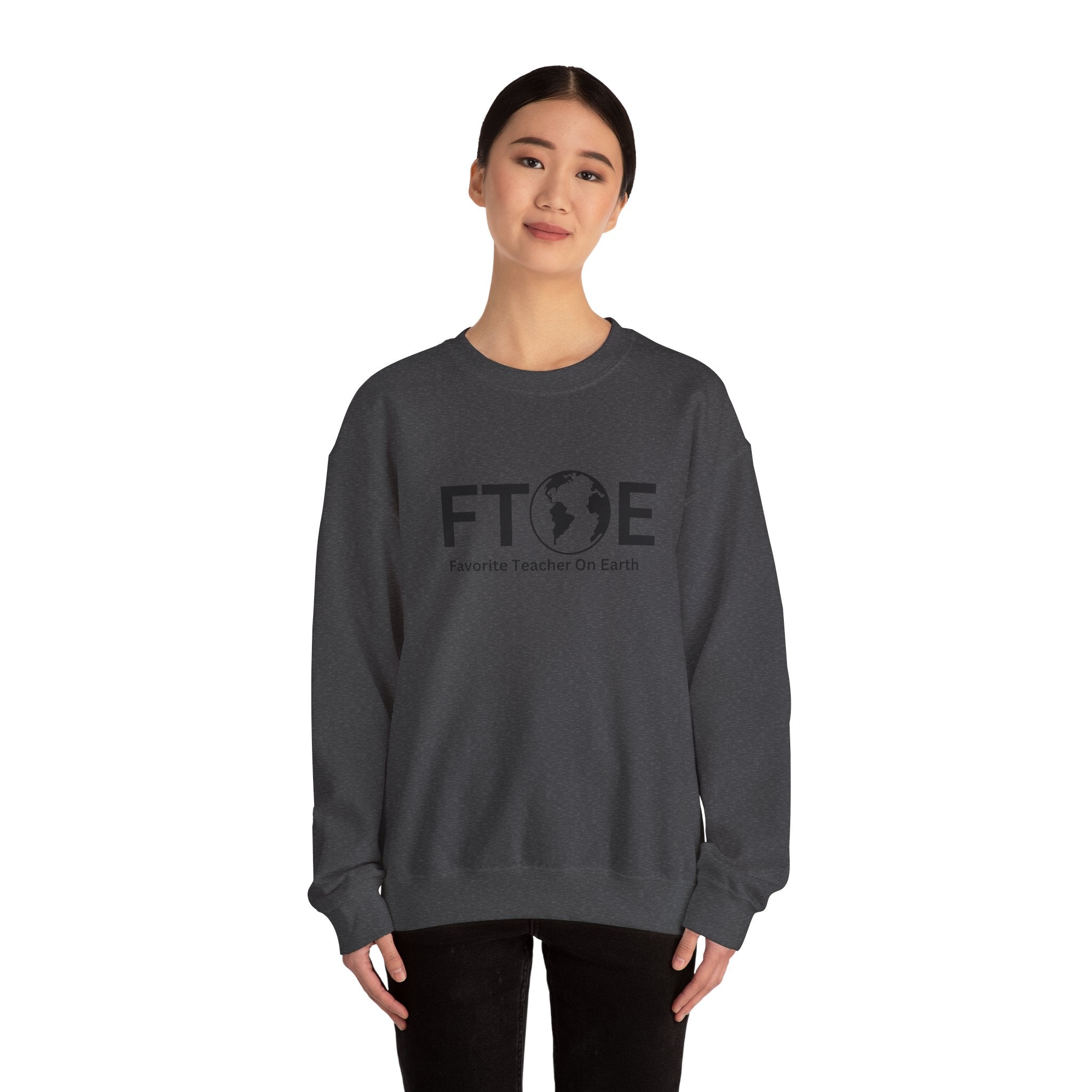 Favorite Teacher On Earth (FTOE) - Unisex Heavy Blend Crewneck Sweatshirt