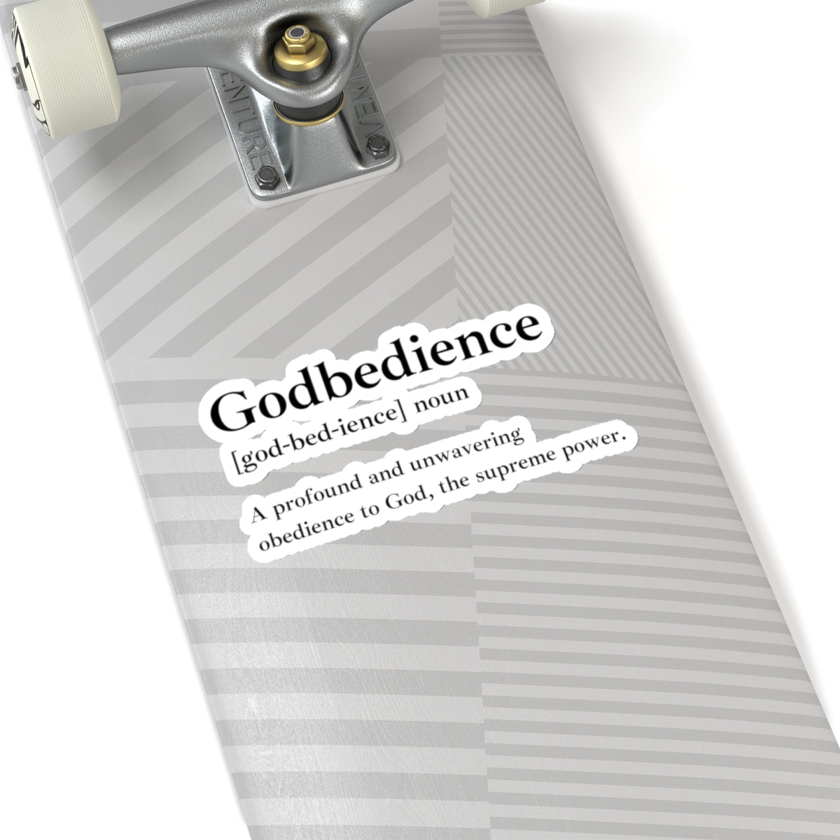 Godbedience Kiss-Cut Stickers - Custom Vinyl Stickers for Creative Decor