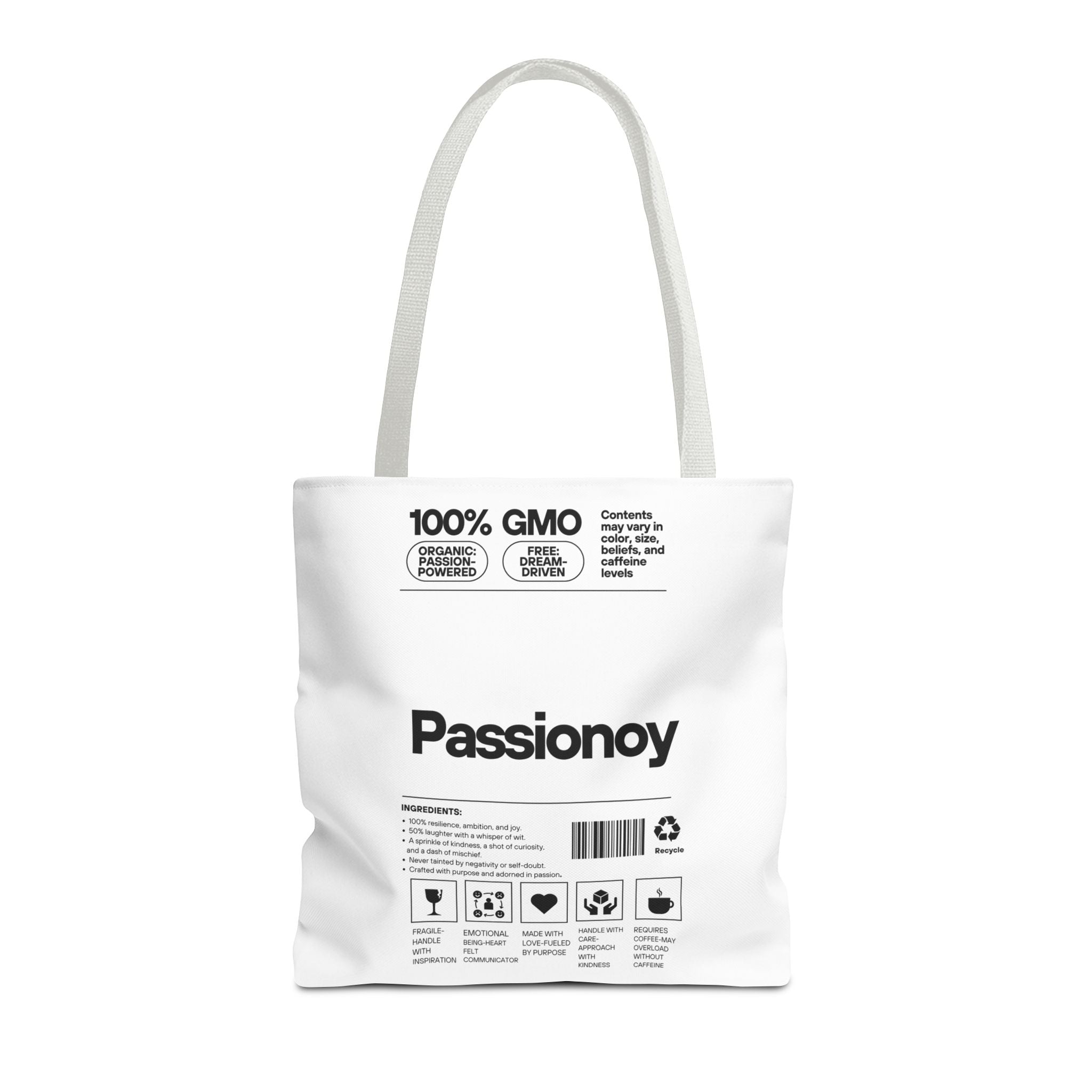 Passionoy Label Tote Bag - Custom Printed Stylish and Functional Tote