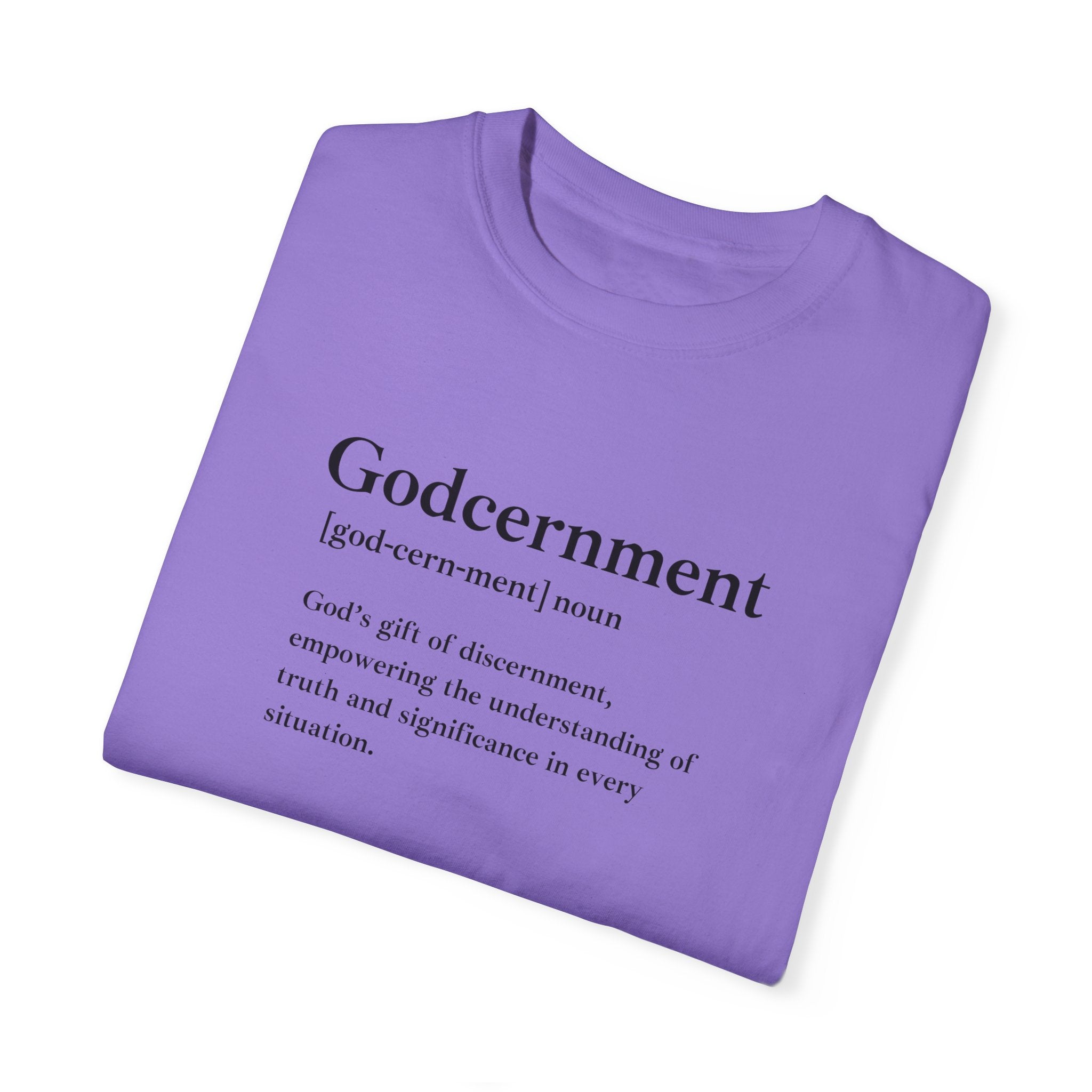Godcernment T-Shirt – Comfort Colors 1717 Garment-Dyed Tee