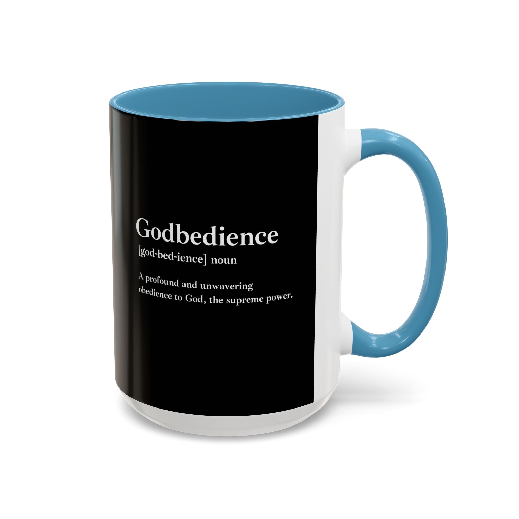 Godbedience Accent Coffee Mug (11, 15oz)