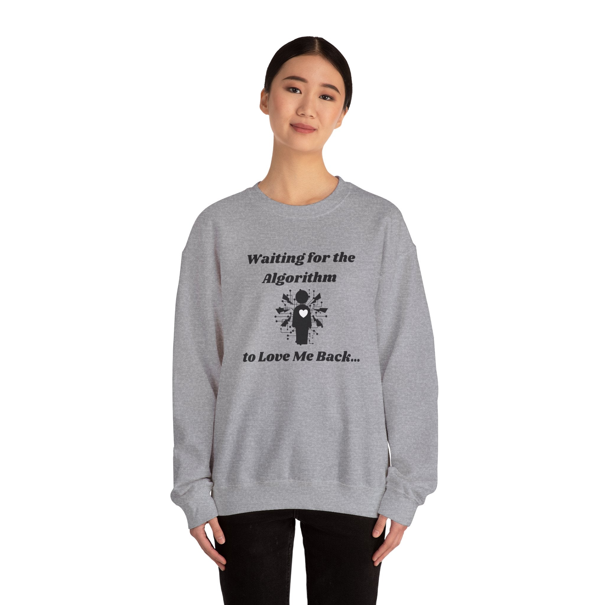 Waiting for the Algorithm to Love Me Back... Unisex Heavy Blend Crewneck Sweatshirt