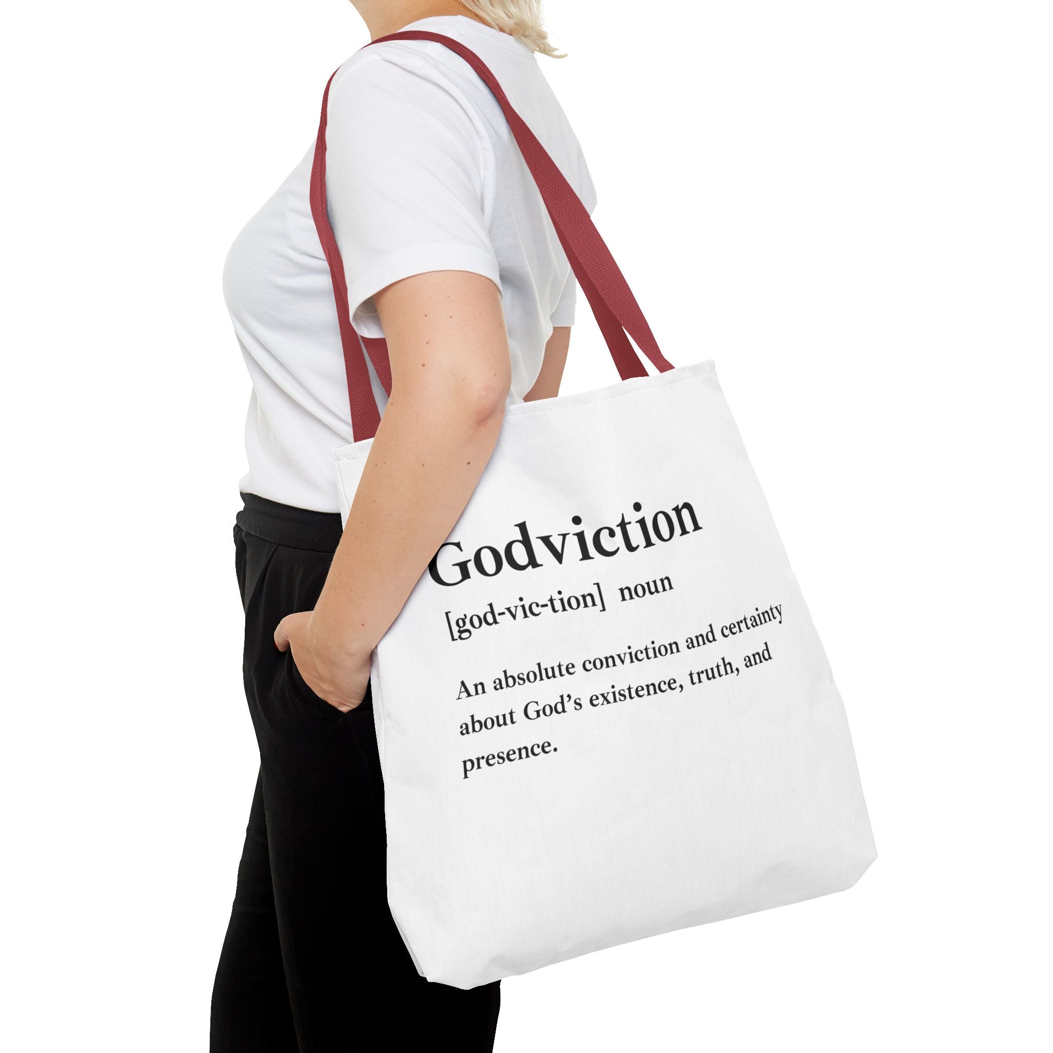 Godviction Tote Bag - Custom Printed Stylish and Functional Tote