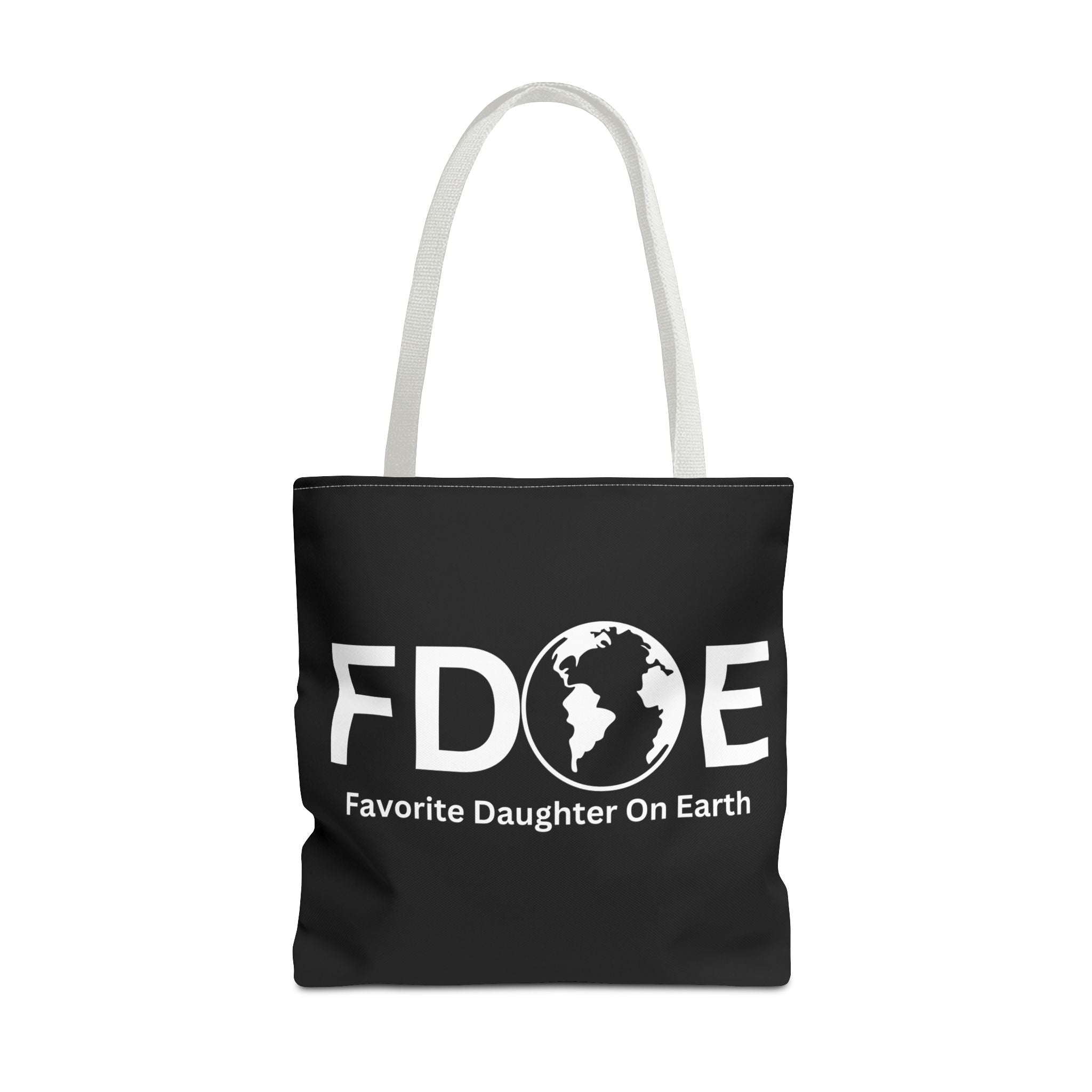 Favorite Daughter On Earth (FDOE) Tote Bag - Custom Printed Stylish and Functional Tote