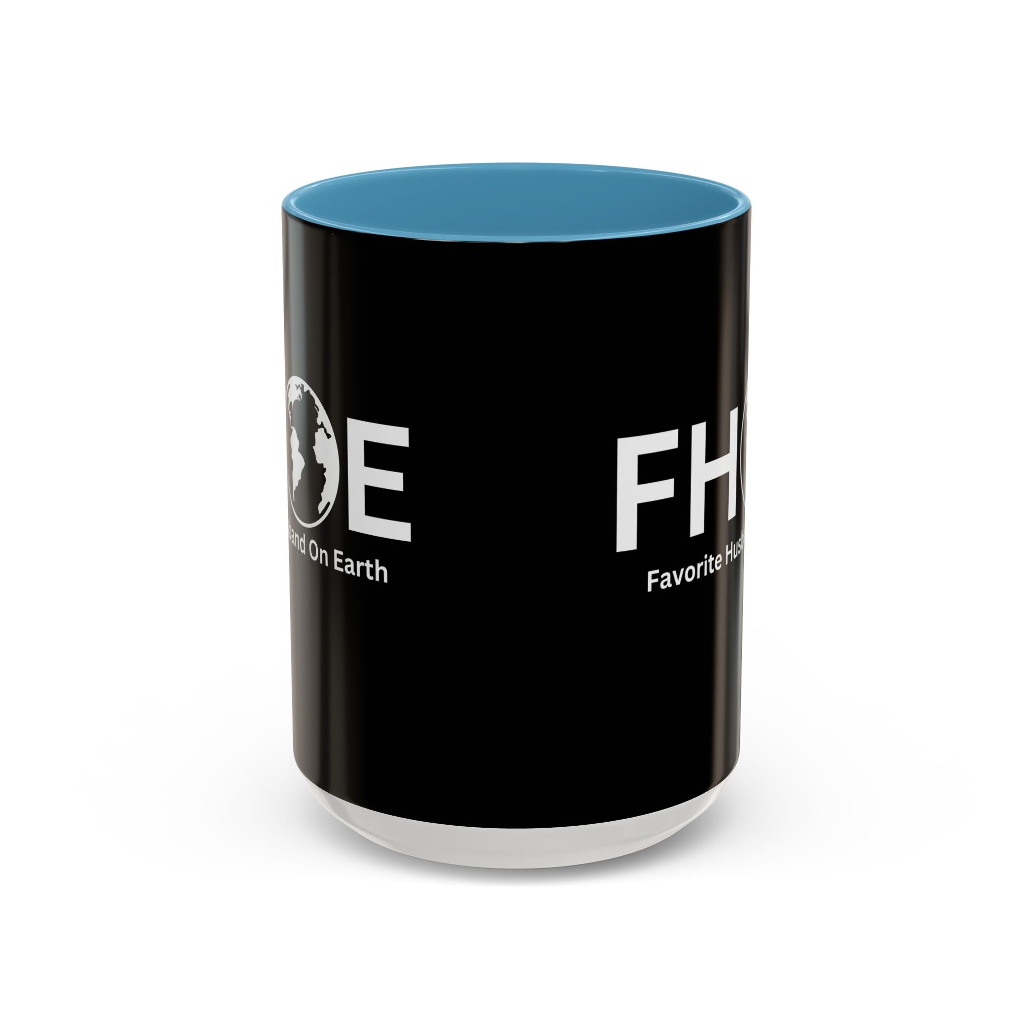 Favorite Husband On Earth (FHOE) Accent Coffee Mug (11oz, 15oz)
