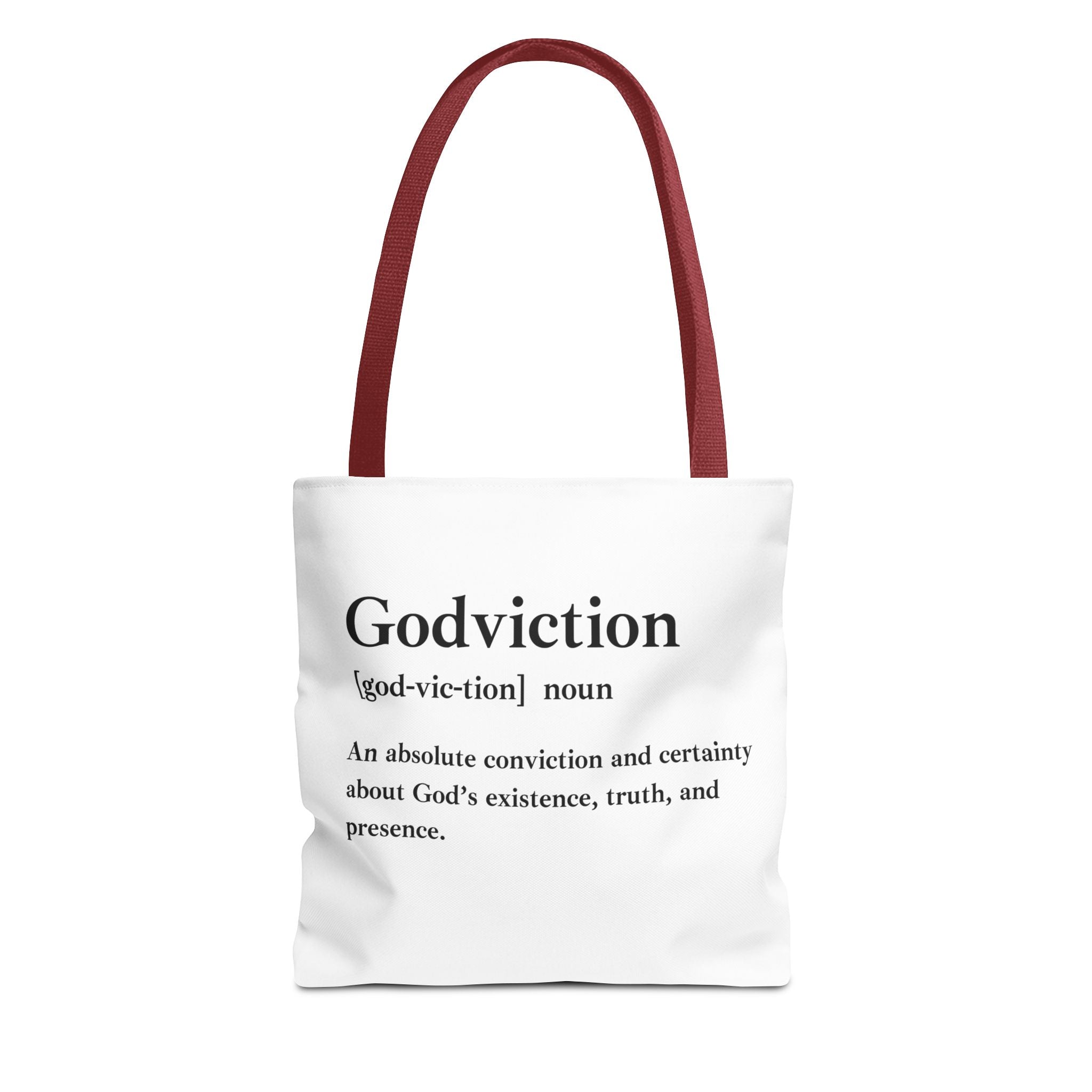 Godviction Tote Bag - Custom Printed Stylish and Functional Tote