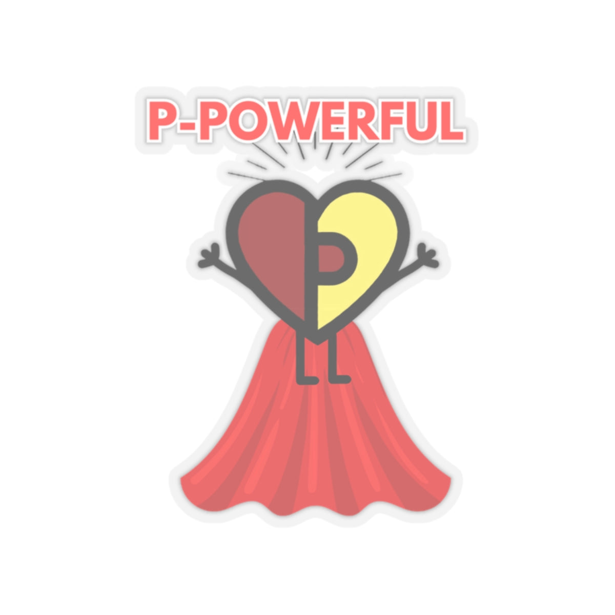 PJ Powerful Mascot Kiss-Cut Stickers - Custom Vinyl Stickers for Creative Decor