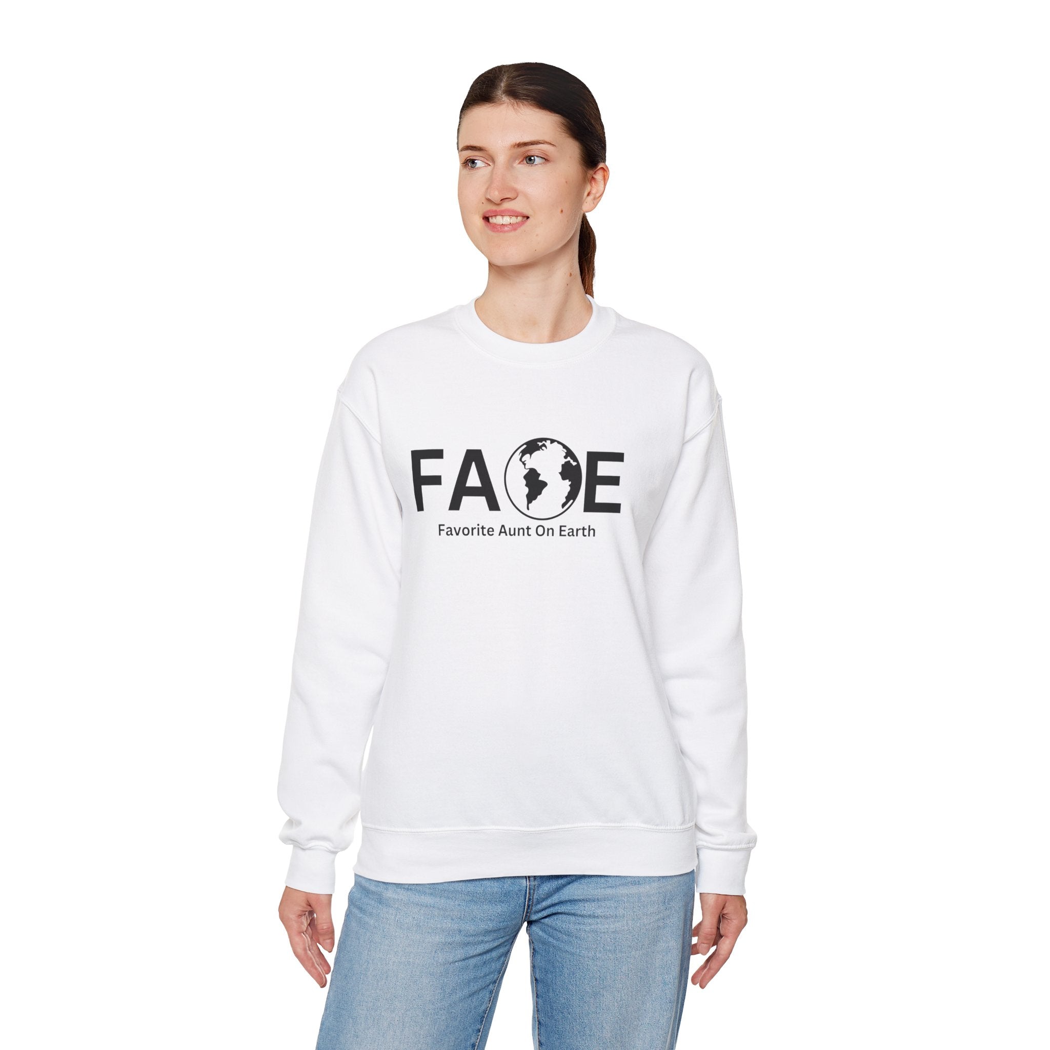 Favorite Aunt On Earth (FAOE) - Unisex Heavy Blend™ Crewneck Sweatshirt