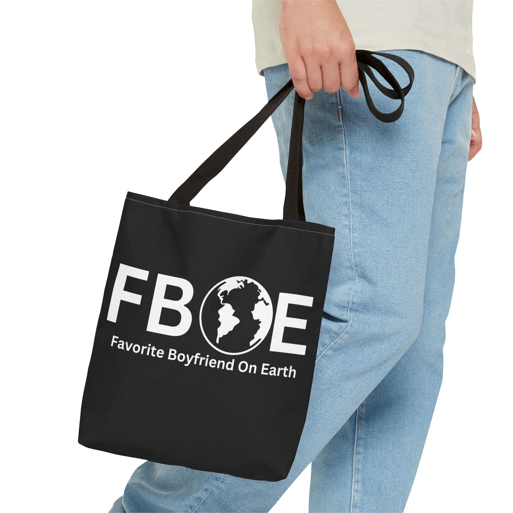 Favorite Boyfriend On Earth (FBOE) Tote Bag - Custom Printed Stylish and Functional Tote