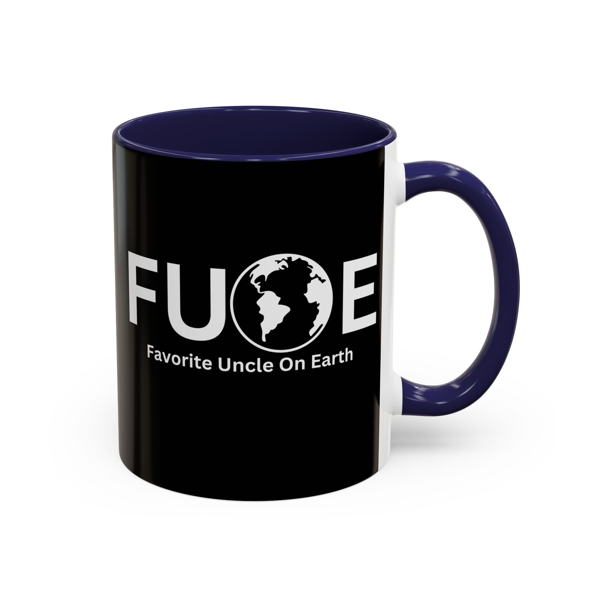 Favorite Uncle On Earth (FUOE) Accent Coffee Mug (11oz, 15oz)