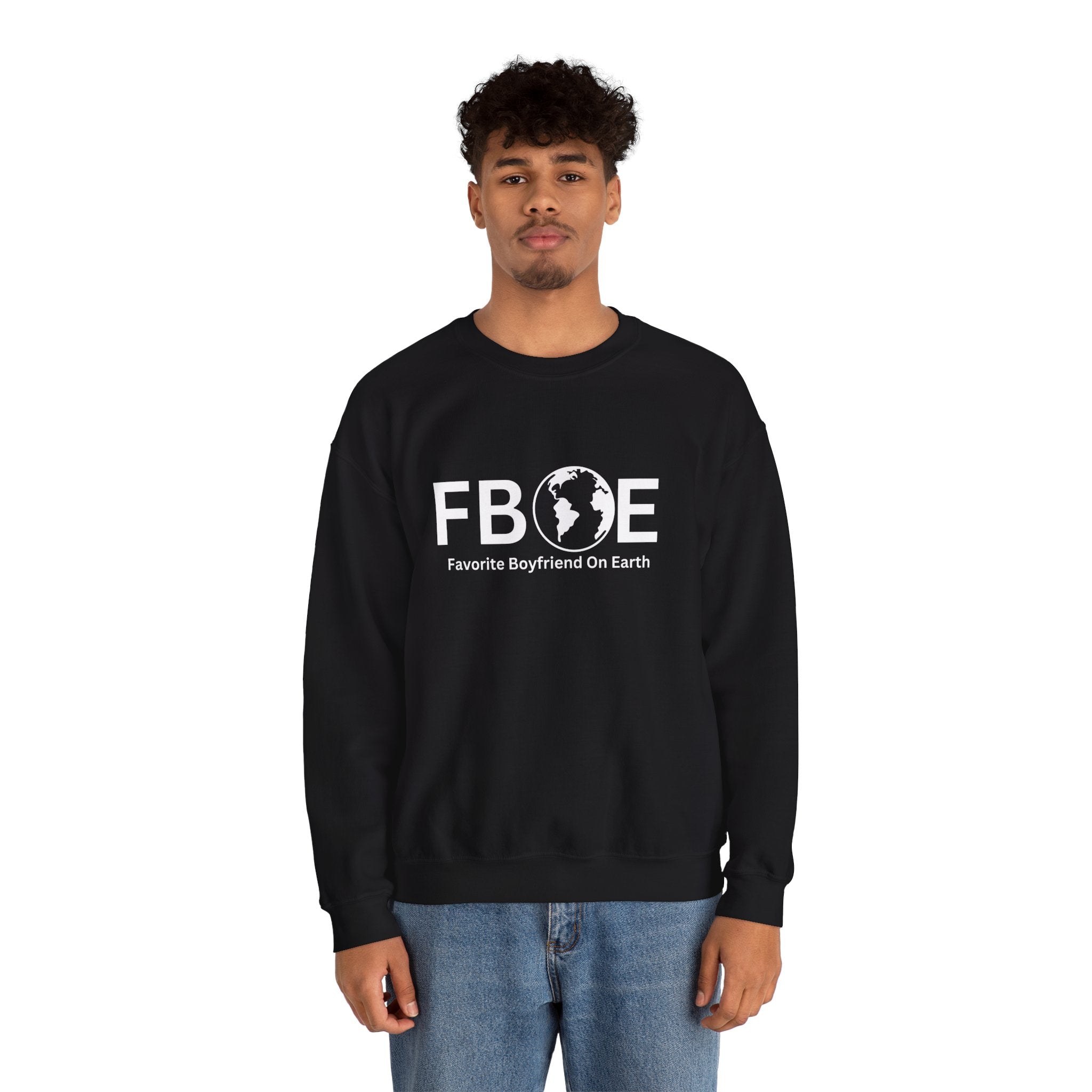 Favorite Boyfriend On Earth (FBOE) Unisex Heavy Blend™ Crewneck Sweatshirt – Cozy Cotton-Polyester Blend