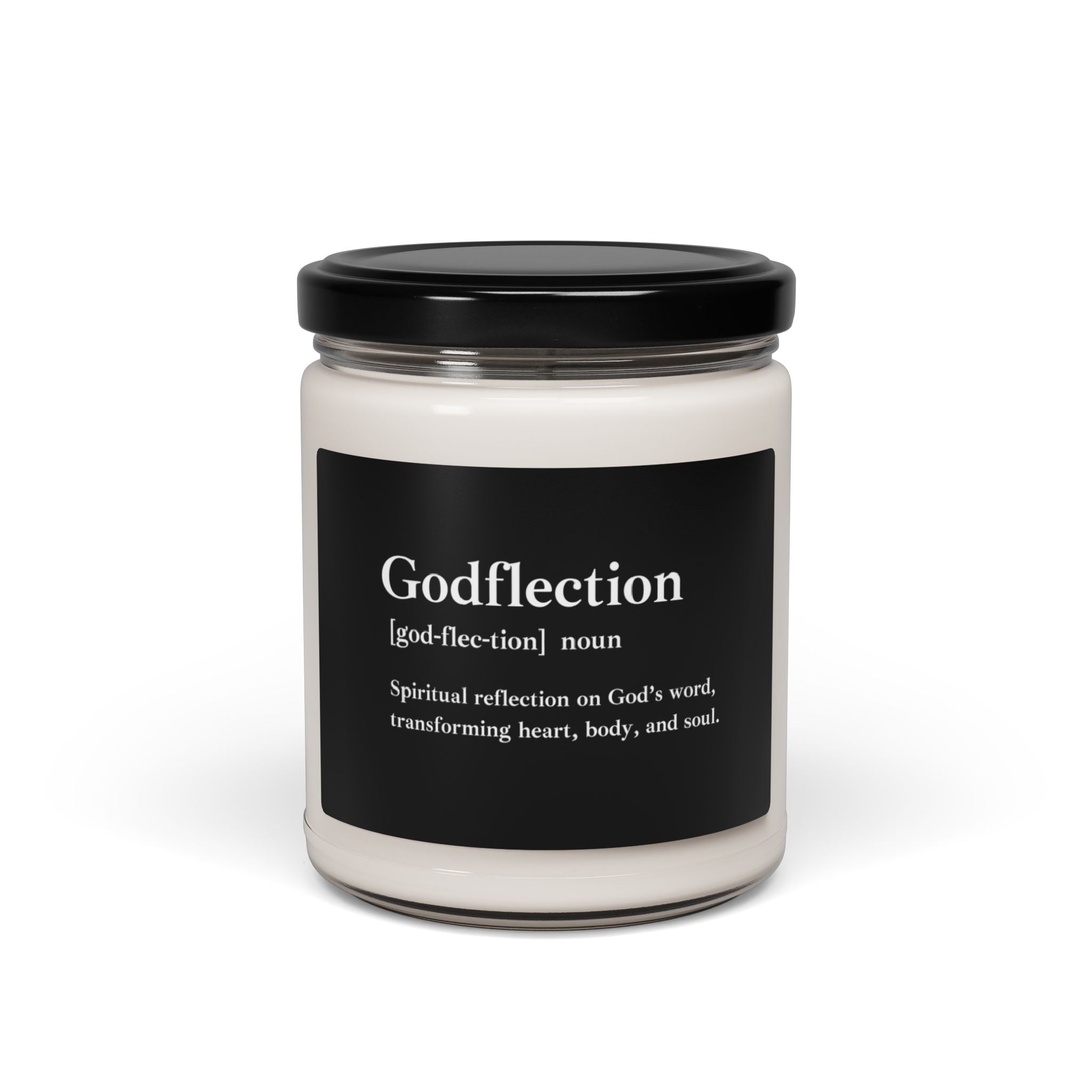 Godflection Scented Soy Candle - 9oz Natural Wax Candle with Custom Label