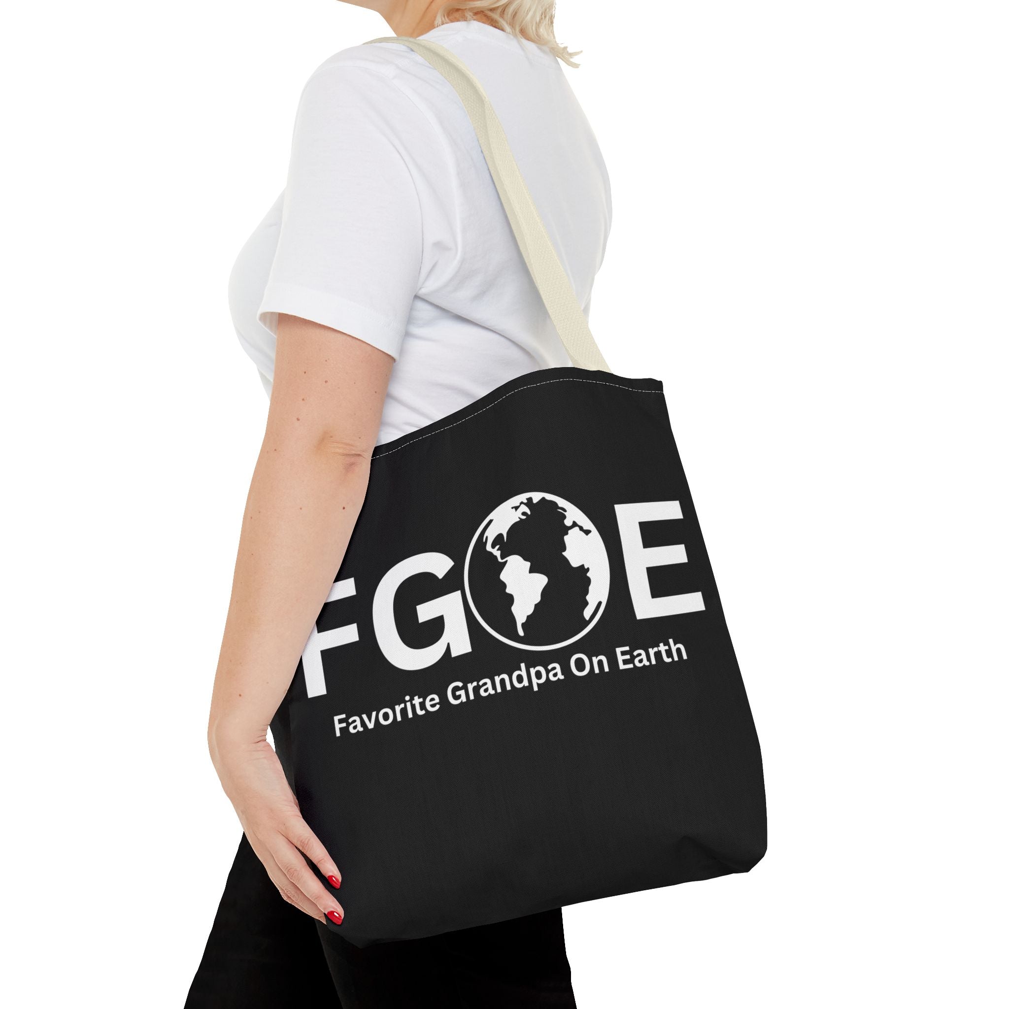 Favorite Grandpa On Earth (FGOE) Tote Bag - Custom Printed Stylish and Functional Tote