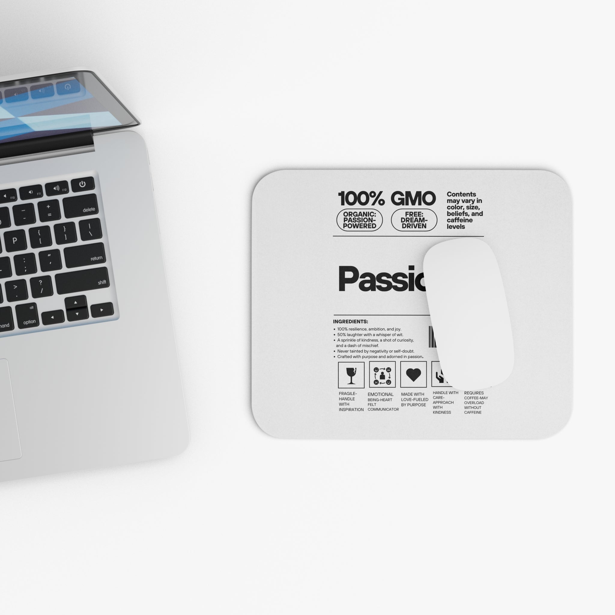 Passionoy Label Mouse Pad - Custom Personalized Gaming and Office Mouse Pad
