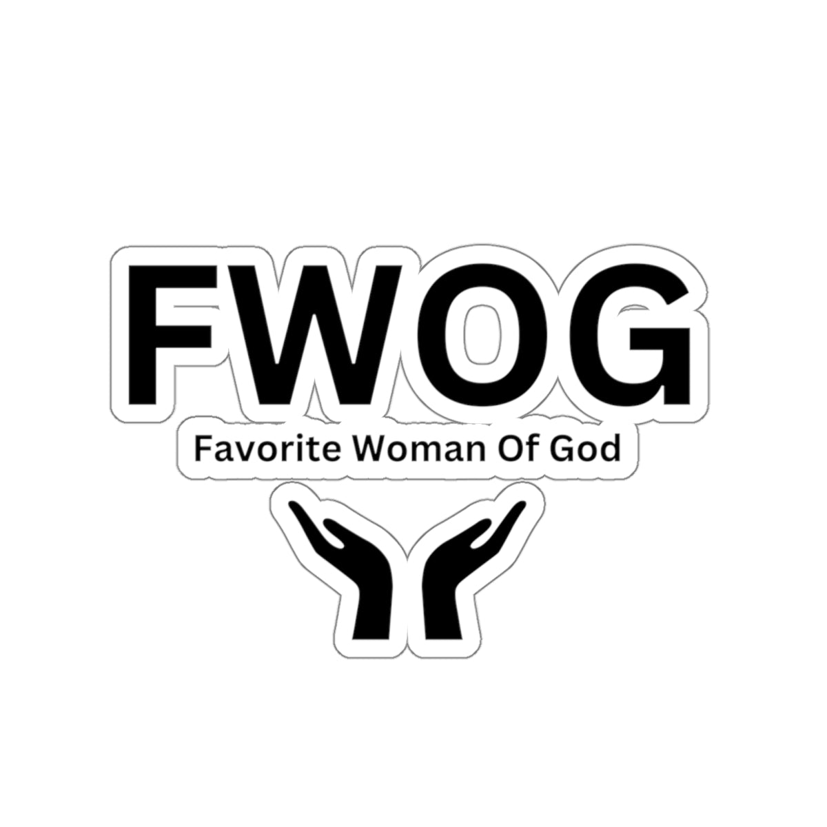 Favorite Woman of God (FWOG) Kiss-Cut Stickers - Custom Vinyl Stickers for Creative Decor