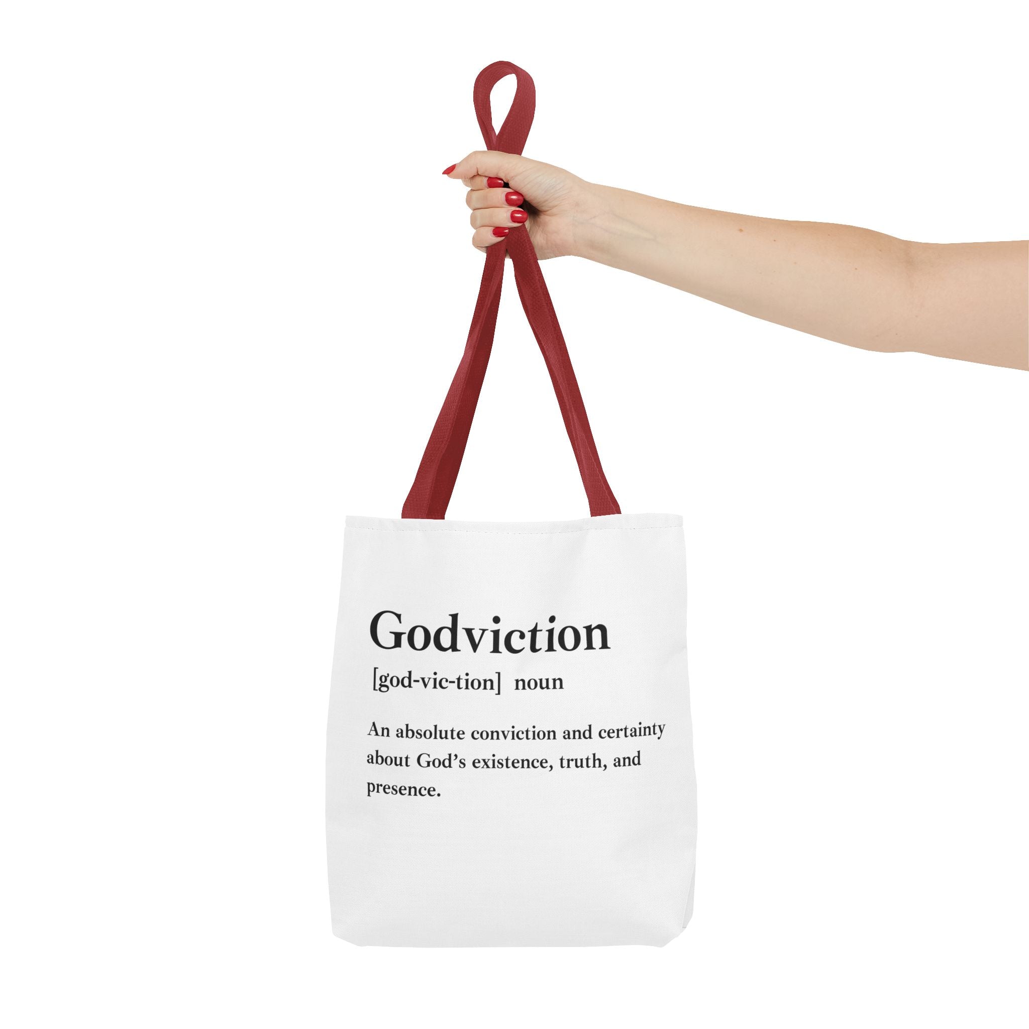Godviction Tote Bag - Custom Printed Stylish and Functional Tote
