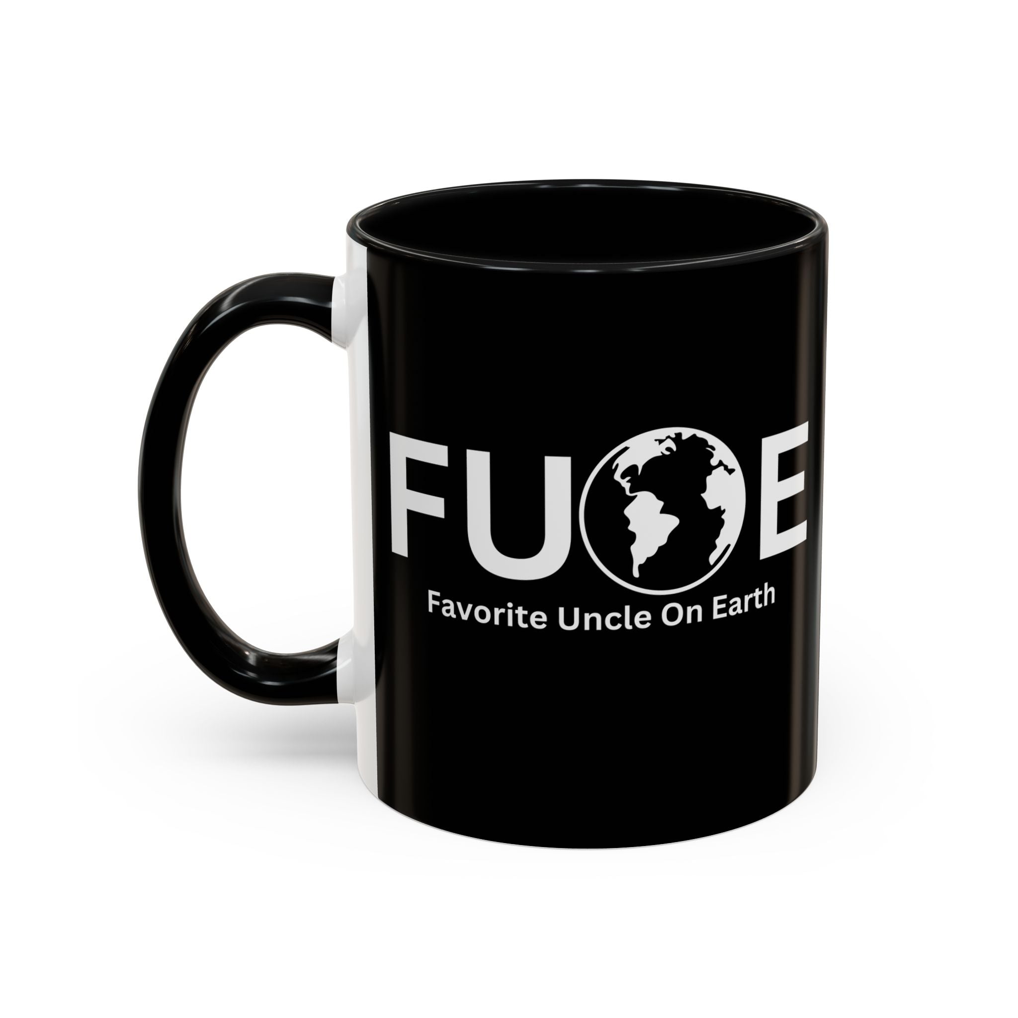 Favorite Uncle On Earth (FUOE) Accent Coffee Mug (11oz, 15oz)