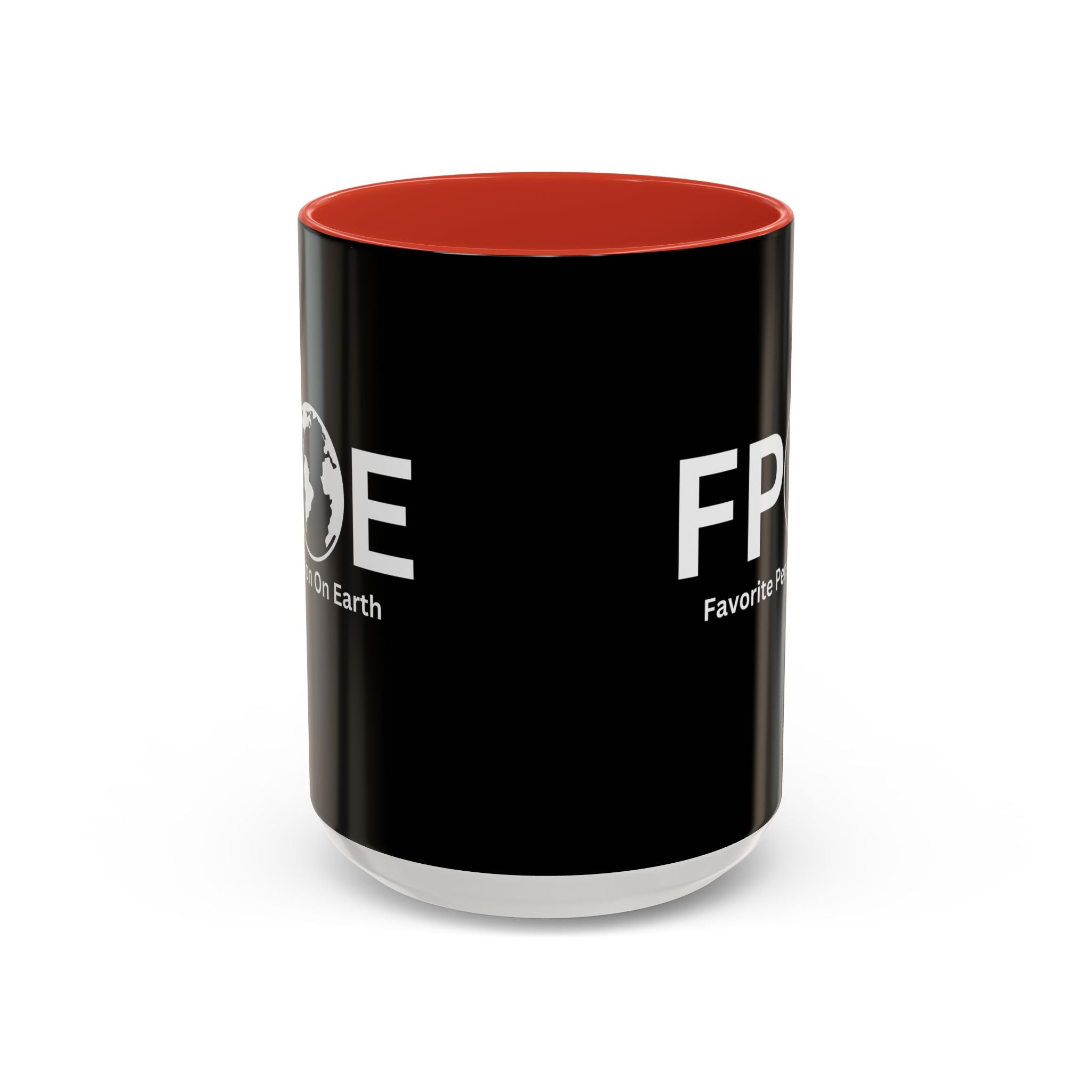 Favorite Person On Earth (FPOE) Accent Coffee Mug (11oz, 15oz)