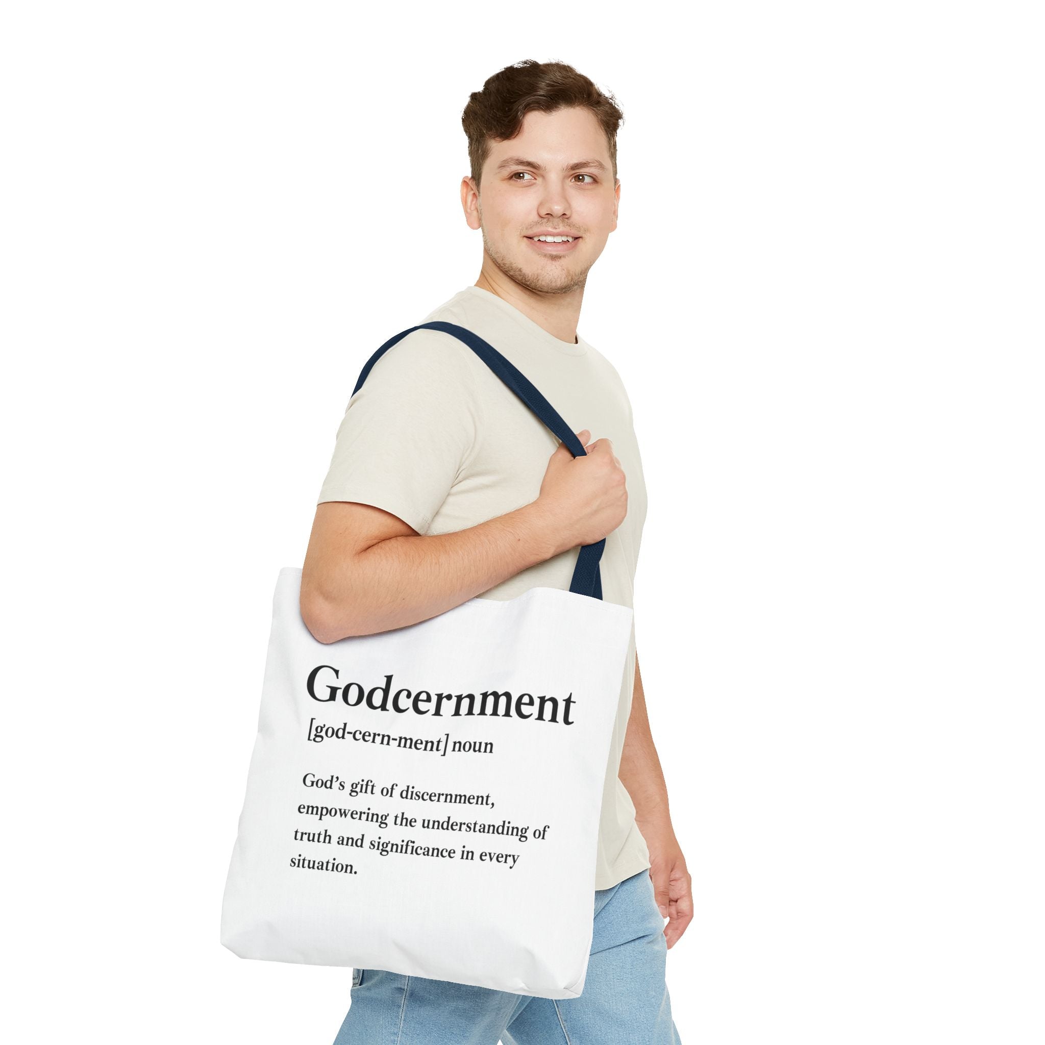 Godcernment Tote Bag - Custom Printed Stylish and Functional Tote