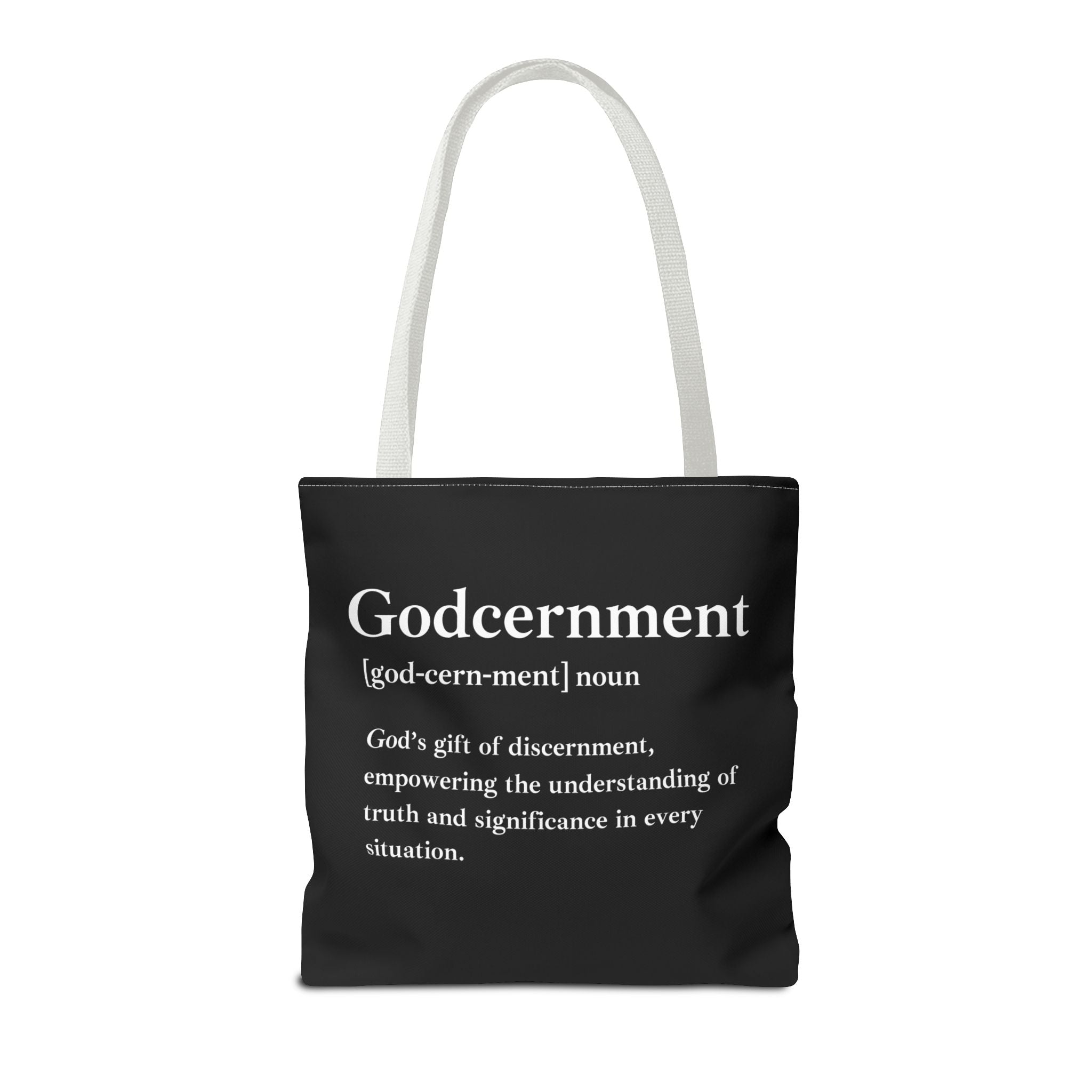 Godcernment Tote Bag - Custom Printed Stylish and Functional Tote